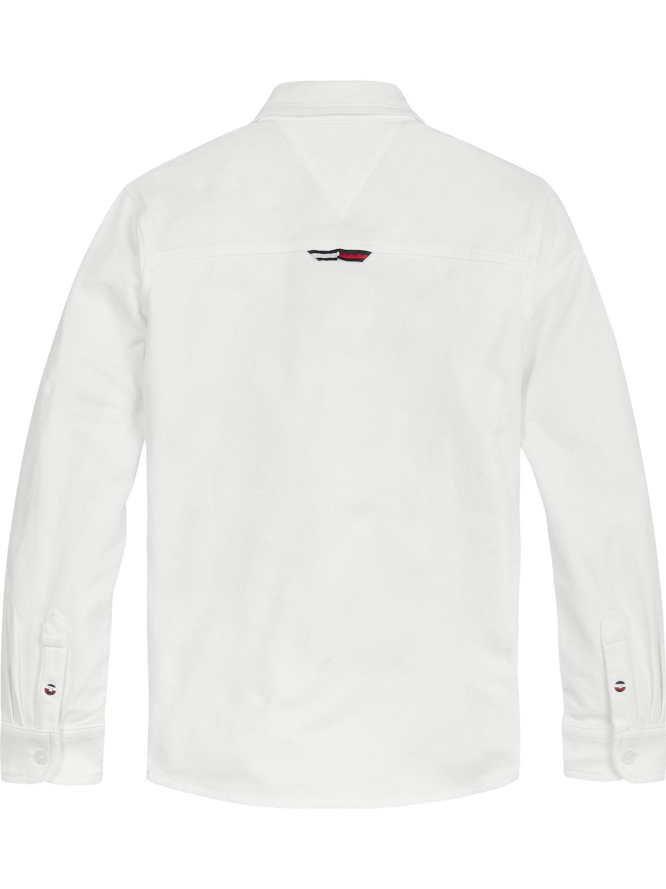 Camisa Pique Stretch Blanco Tommy Hilfiger JN2-1