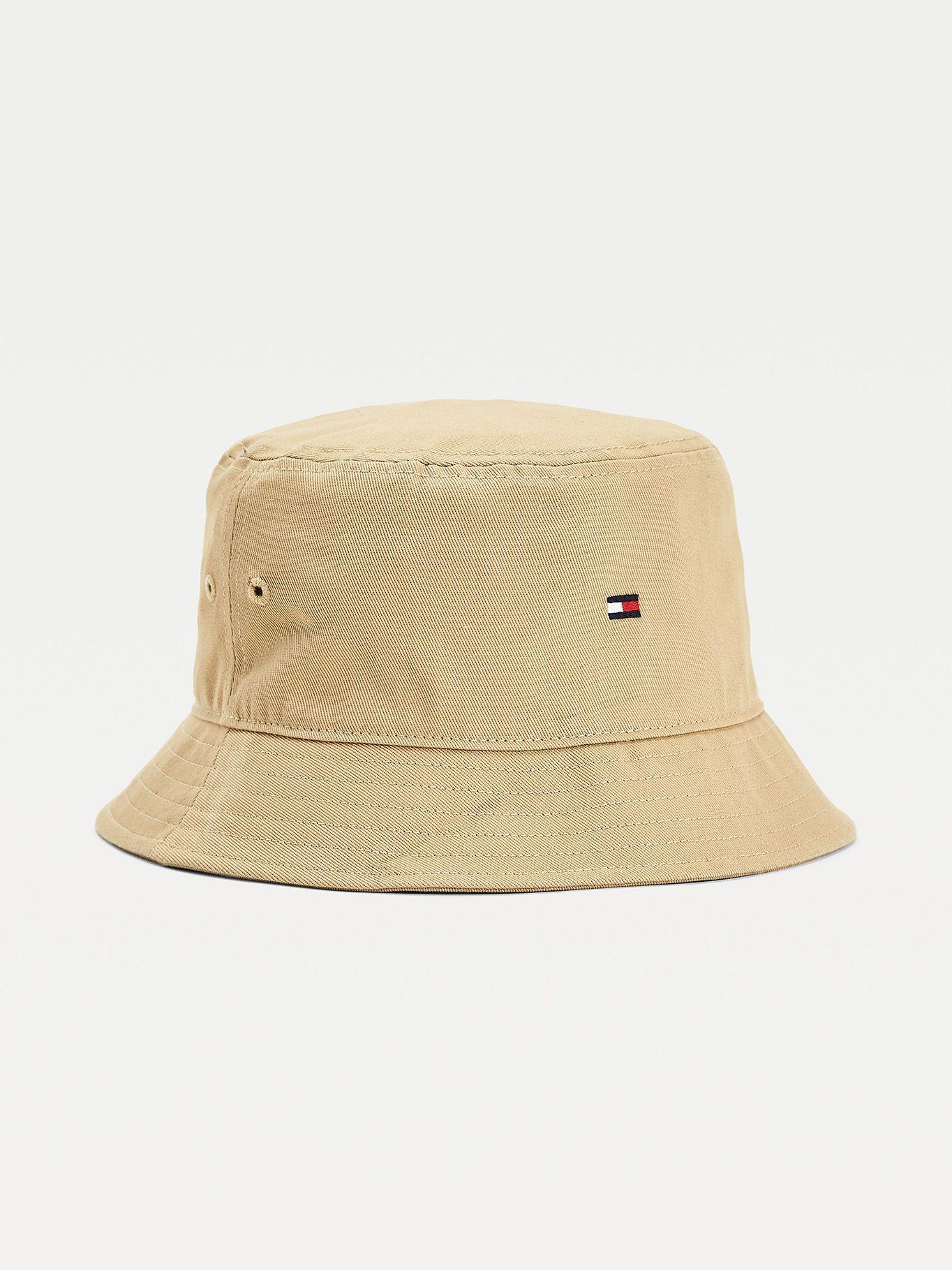 Gorro Bucket Flag Logo Beige Tommy Hilfiger A2-0