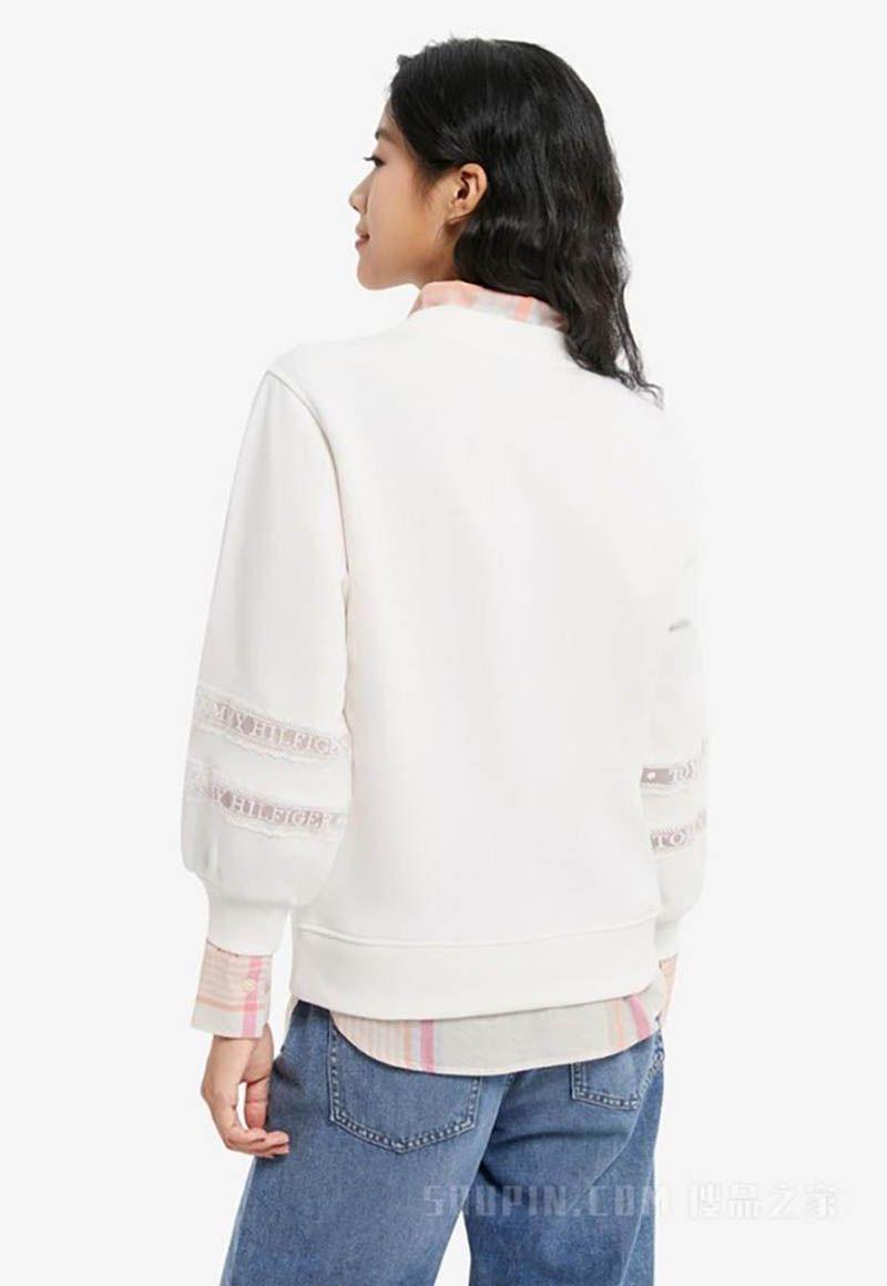 Polerón Solid Con Mangas Farol Blanco Tommy Hilfiger-3