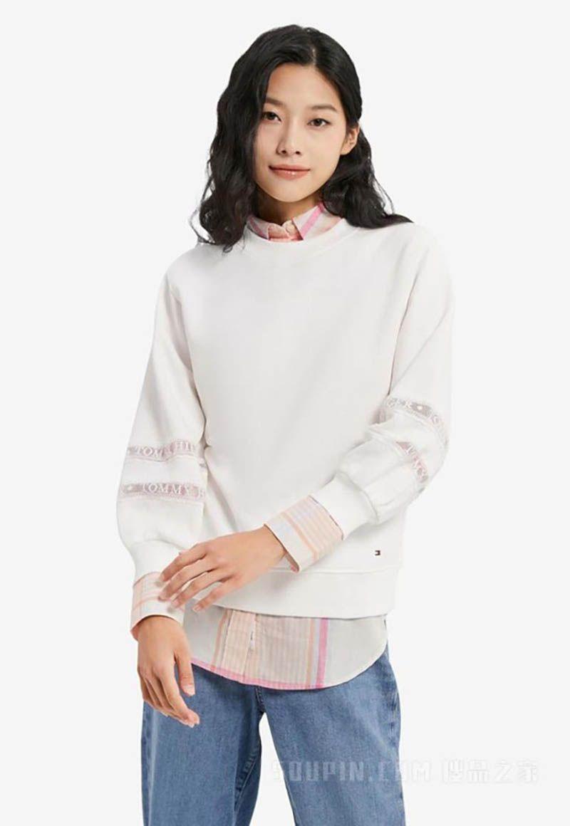 Polerón Solid Con Mangas Farol Blanco Tommy Hilfiger-0