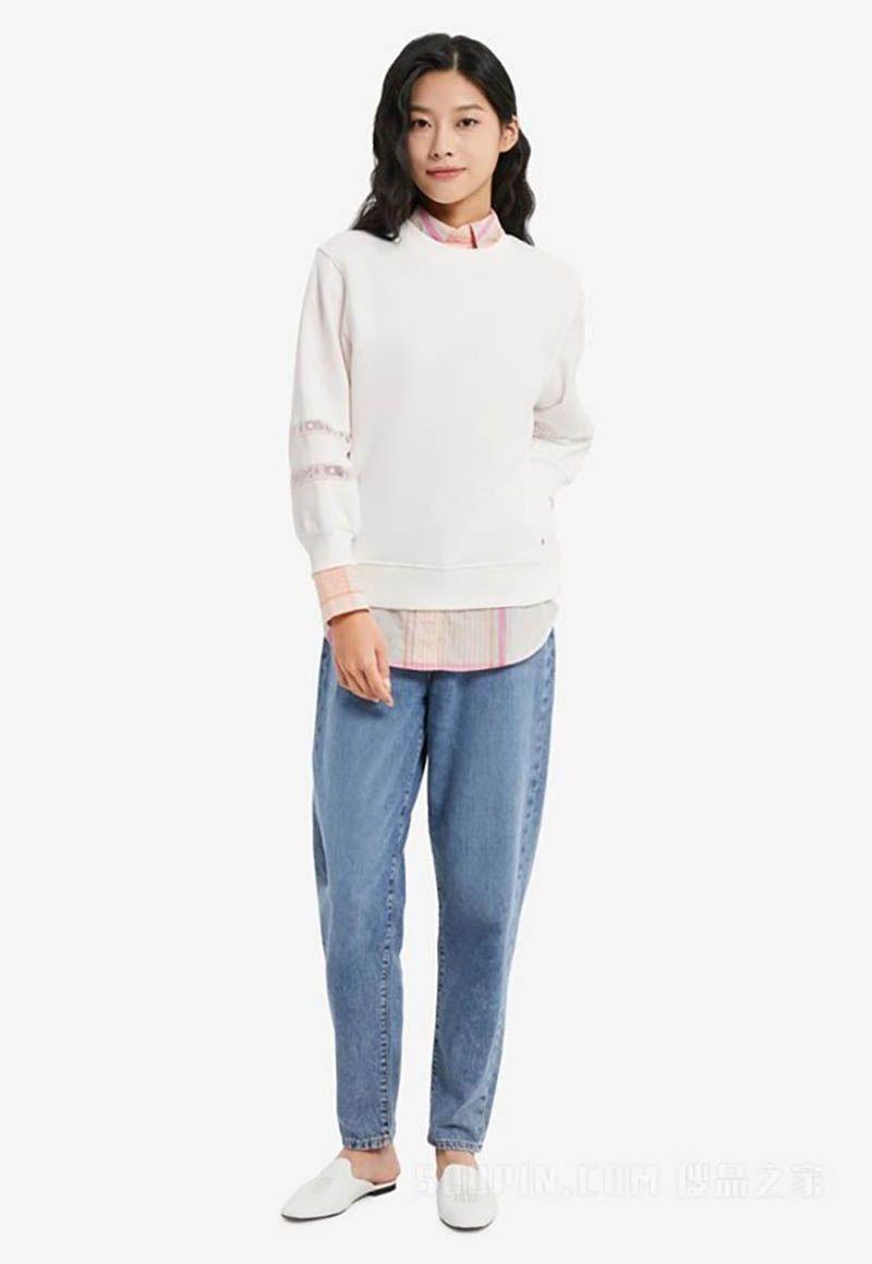 Polerón Solid Con Mangas Farol Blanco Tommy Hilfiger-1