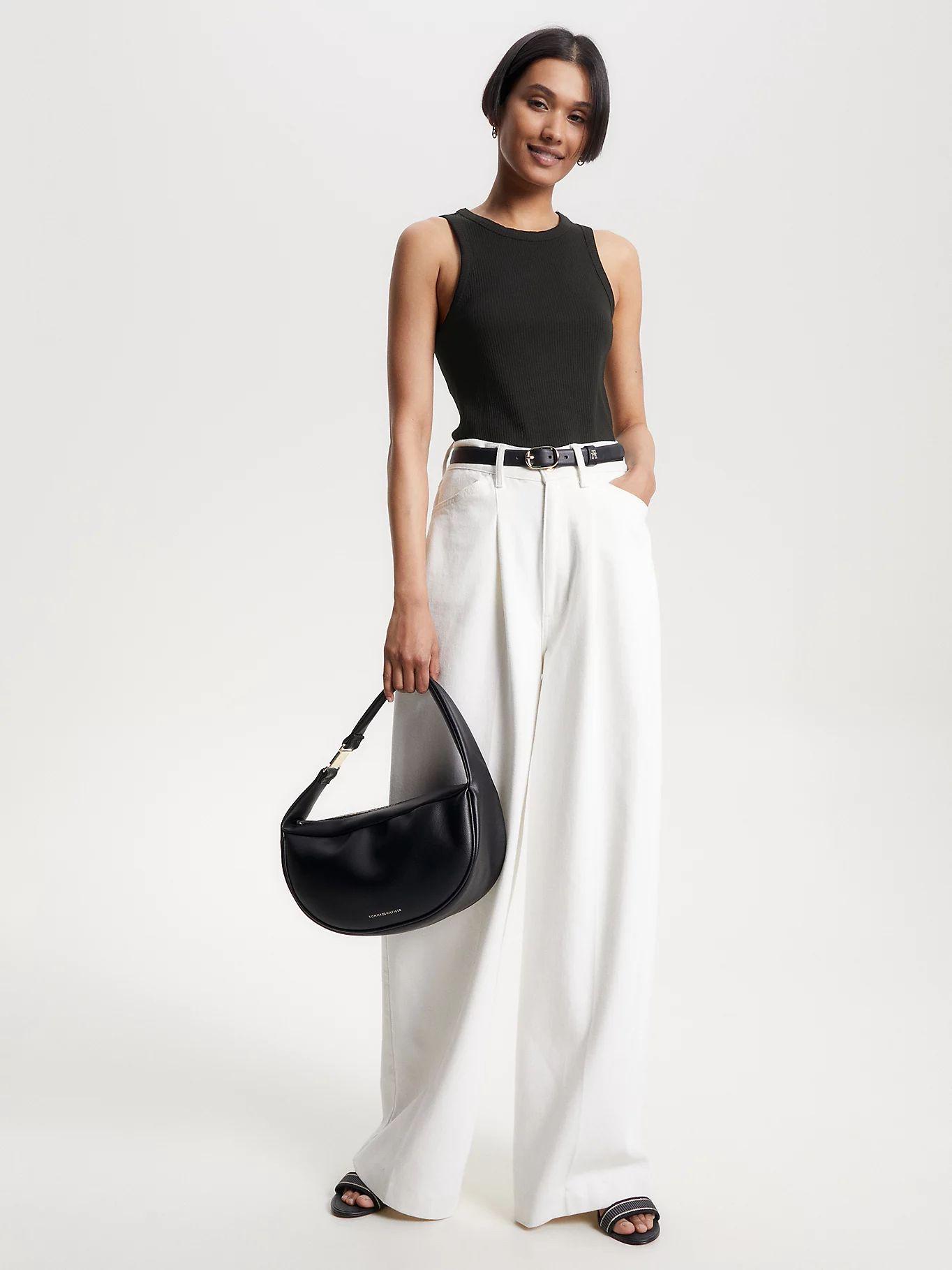 Polera Solid Con Logo Slim Fit Negro Tommy Hilfiger-1