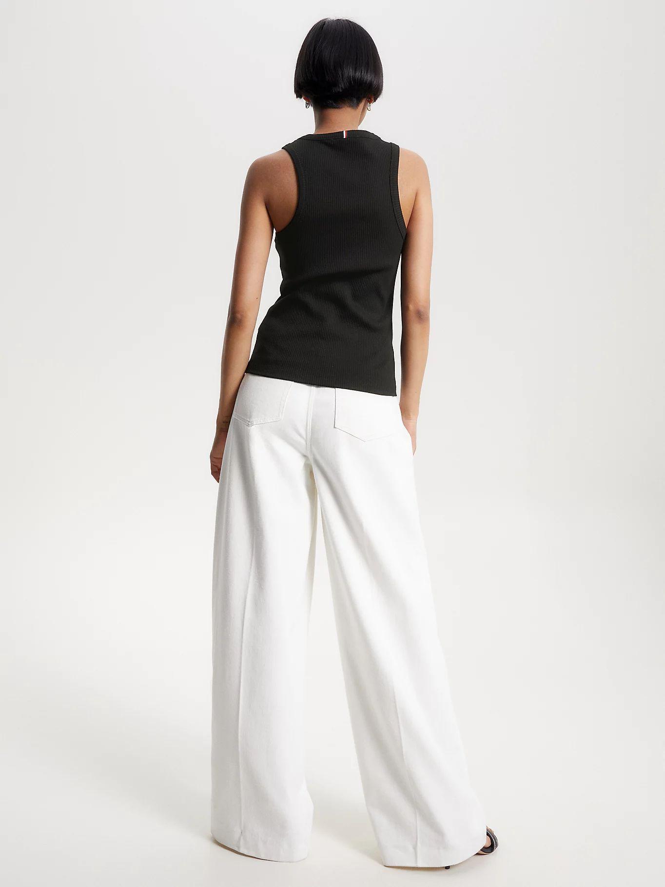 Polera Solid Con Logo Slim Fit Negro Tommy Hilfiger-2