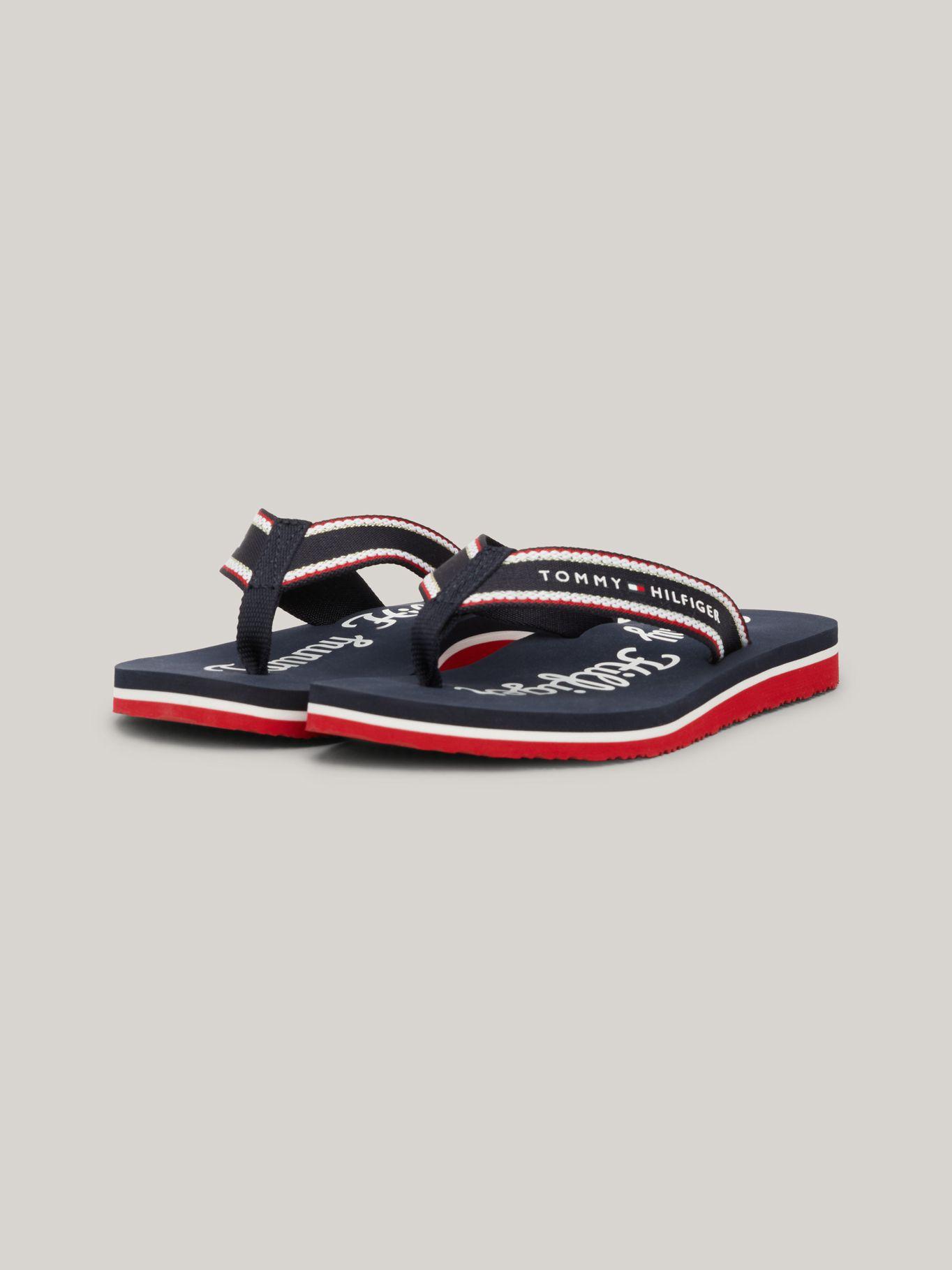 Sandalias Con Logo Gráfico Azul Tommy Hilfiger-0