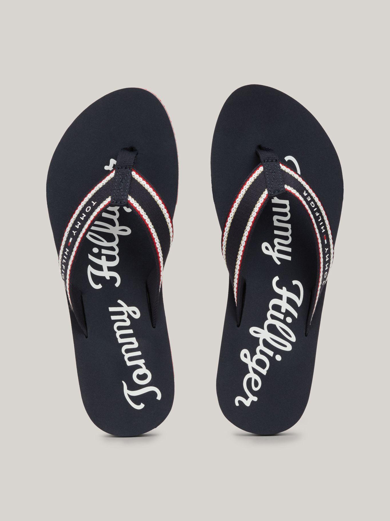 Sandalias Con Logo Gráfico Azul Tommy Hilfiger-2