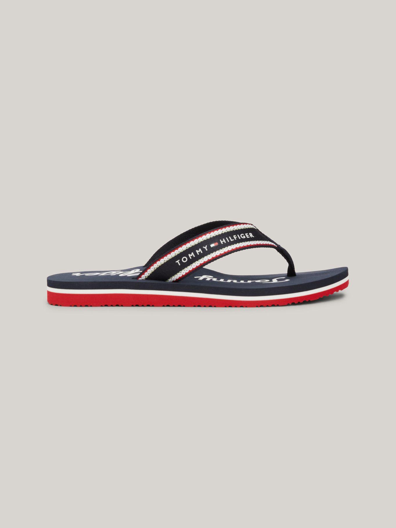 Sandalias Con Logo Gráfico Azul Tommy Hilfiger-4