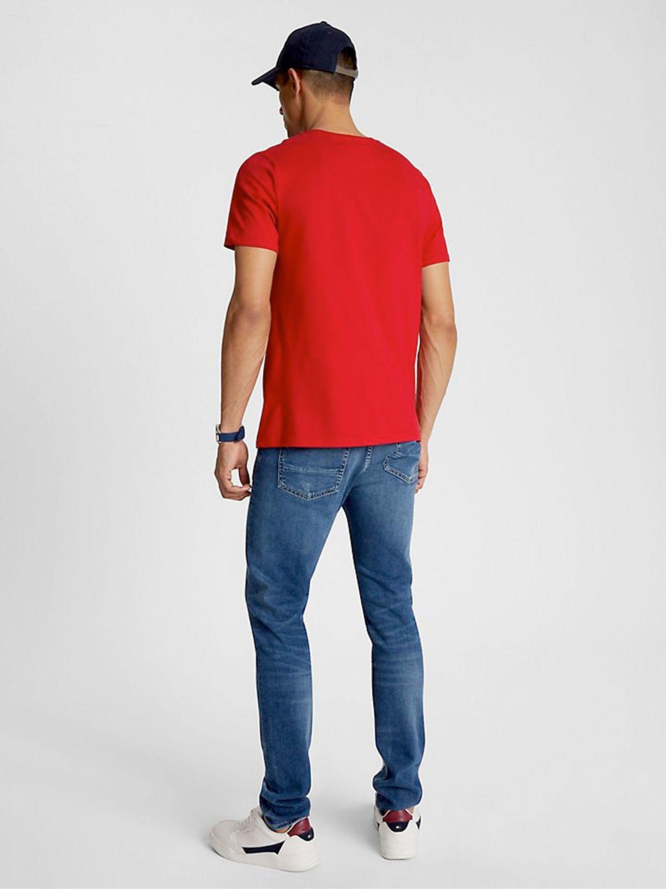 Polera Essential Cotton C-Neck Slim Fit Rojo Tommy Hilfiger-2