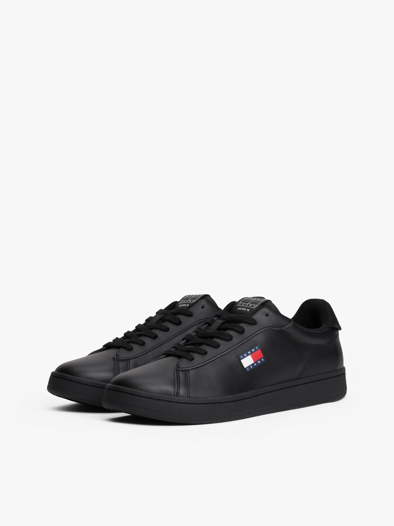 Zapatillas Archive De Cuero Negro Tommy Jeans-0