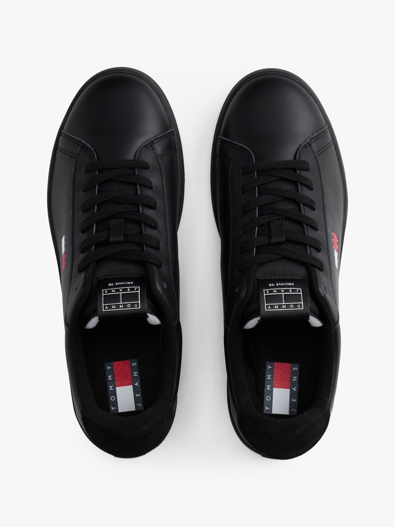 Zapatillas Archive De Cuero Negro Tommy Jeans-3