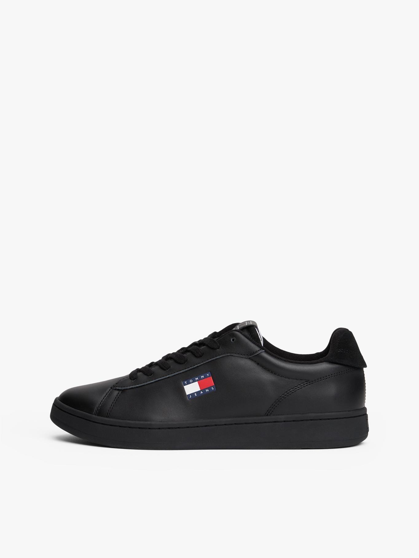 Zapatillas Archive De Cuero Negro Tommy Jeans-6