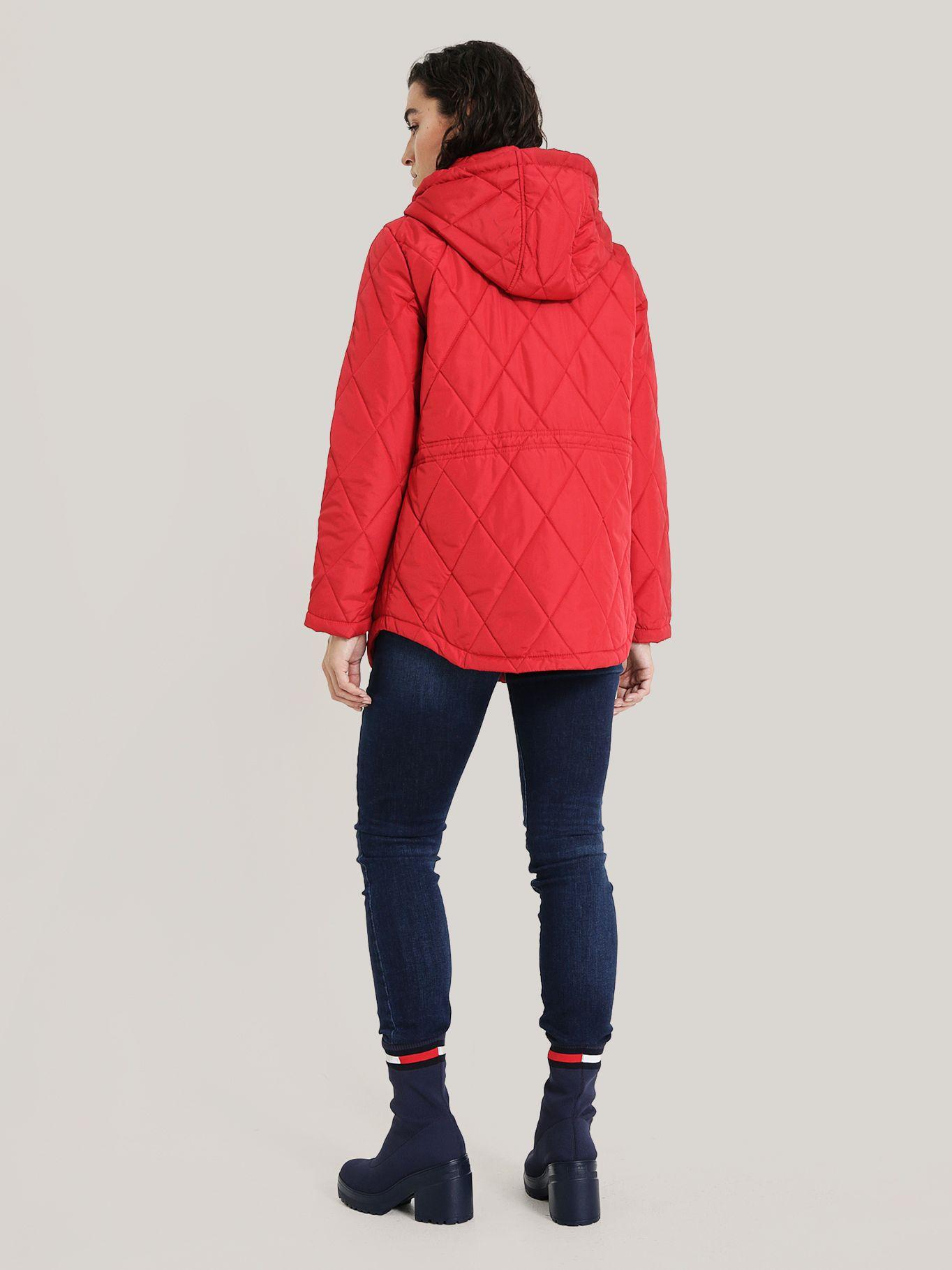 PARKA QUILTED GORRO Y CIERRE ROJO TOMMY HILFIGER-2