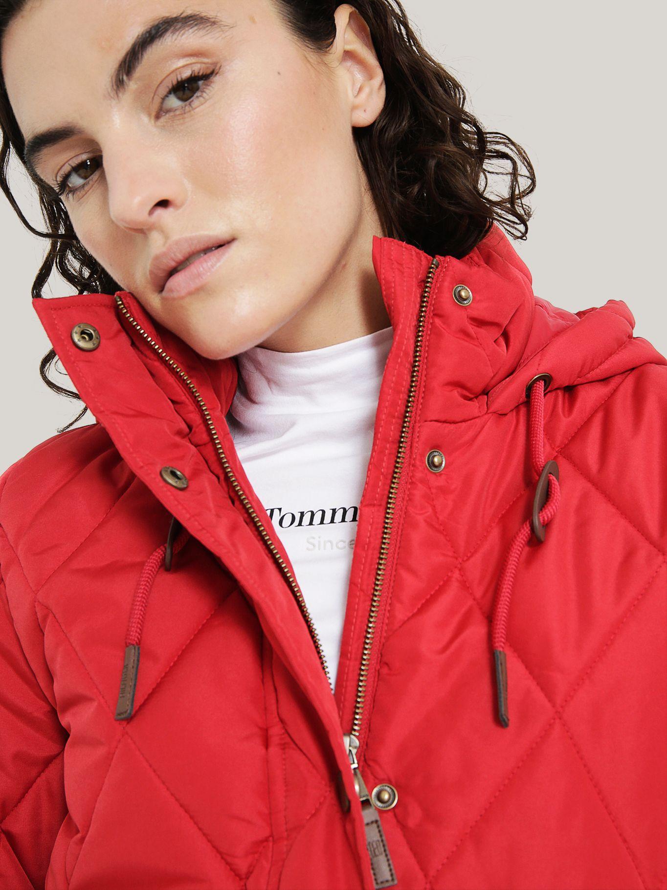 PARKA QUILTED GORRO Y CIERRE ROJO TOMMY HILFIGER-3