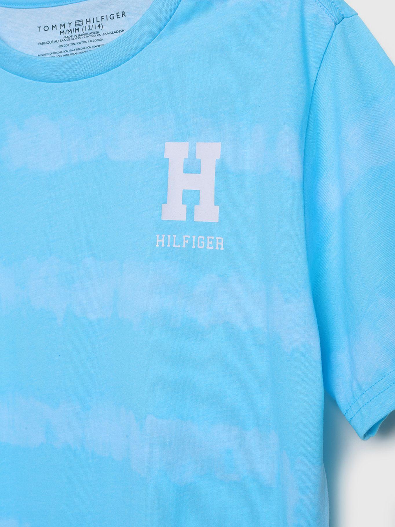 Polera Classic Logo Celeste Tommy Hilfiger-2