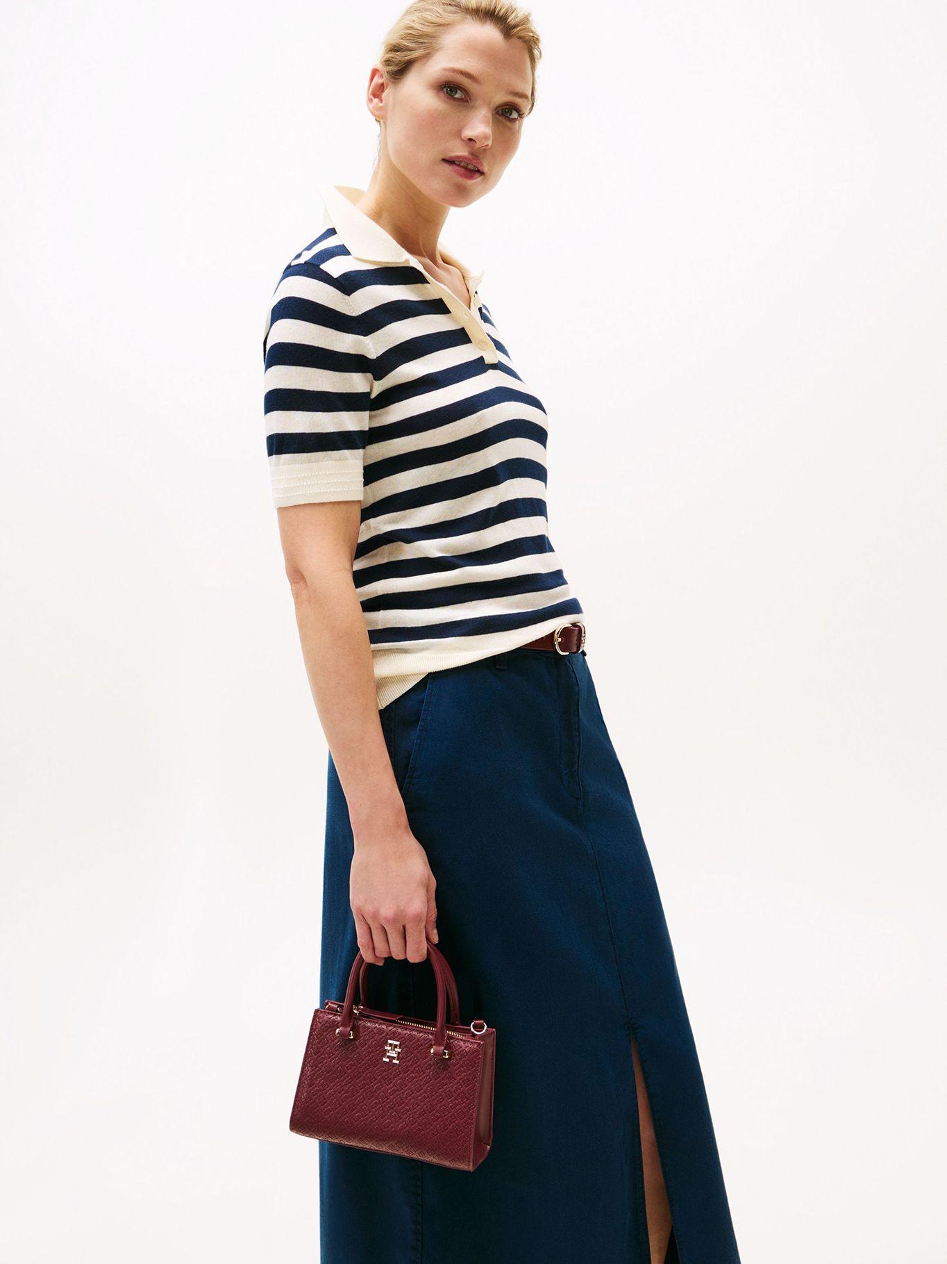 Tote Eternity Monogram Burdeo Tommy Hilfiger-1