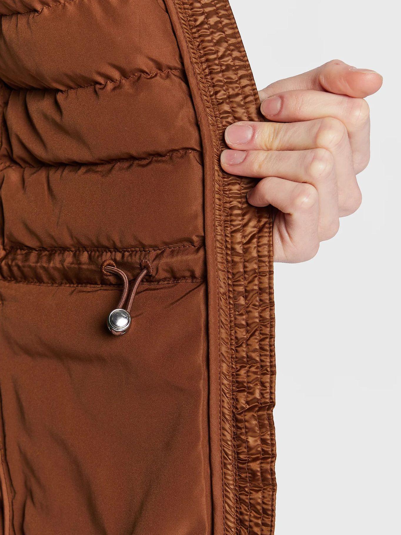 Parka Vest Acolchada Con Gorro Café Tommy Hilfiger-6