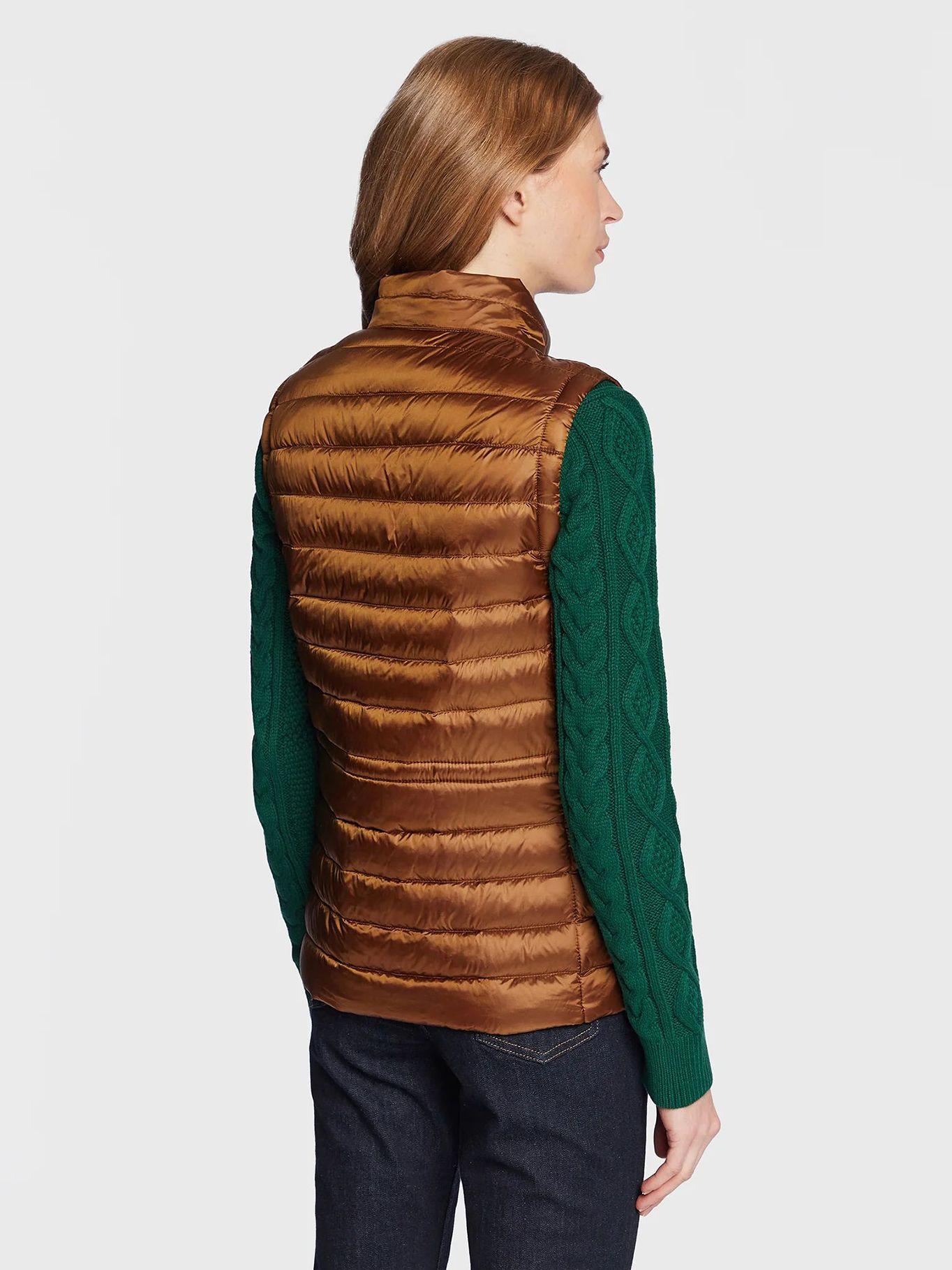 Parka Vest Acolchada Con Gorro Café Tommy Hilfiger-3