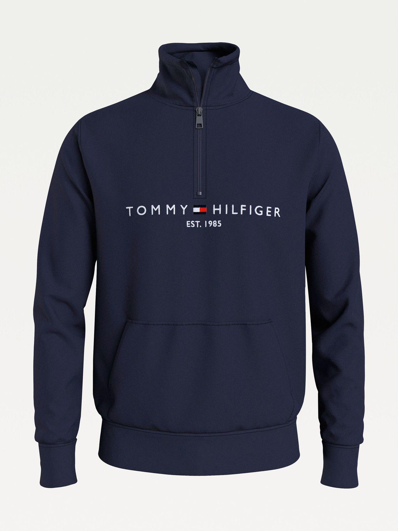 Polerón Con Logo Cuello Alto Azul Tommy Hilfiger-3
