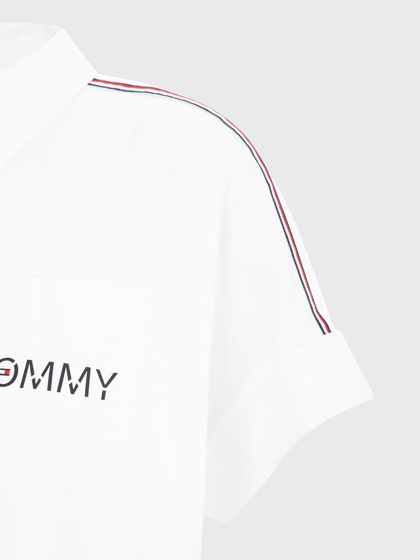 Blusa Manga Corta Classic Logo Blanco Tommy Hilfiger-2