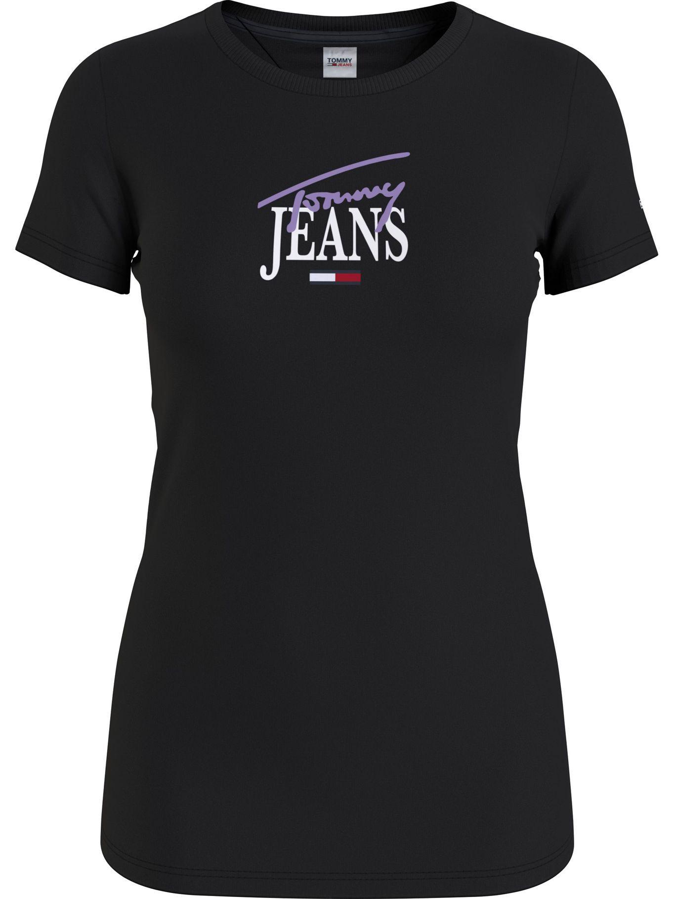 Polera Essential Skinny Negro Tommy Jeans A2-0