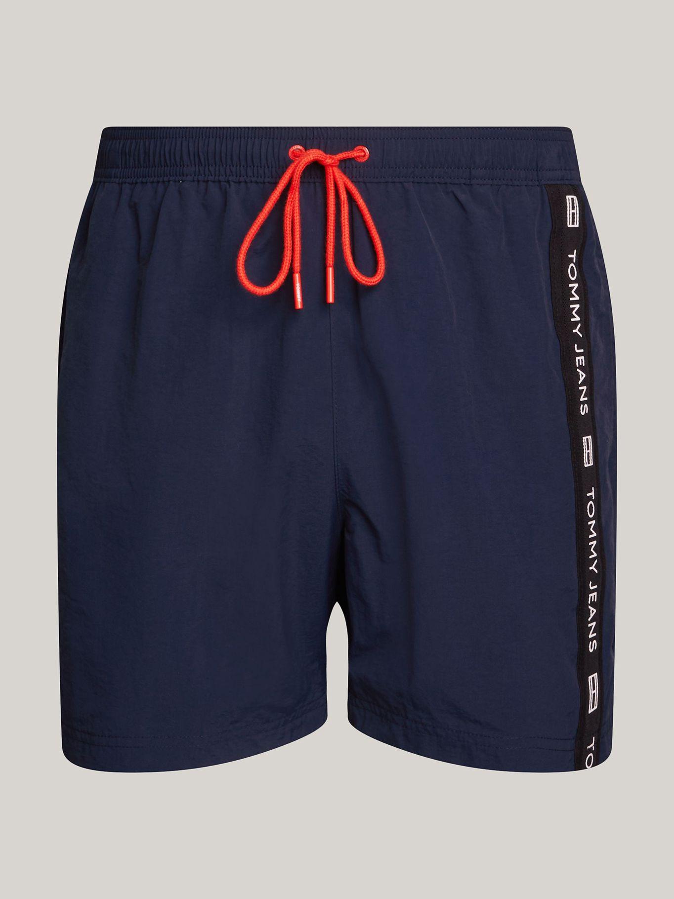 Traje De Baño Slim Fit Con Logo Azul Tommy Hilfiger-4