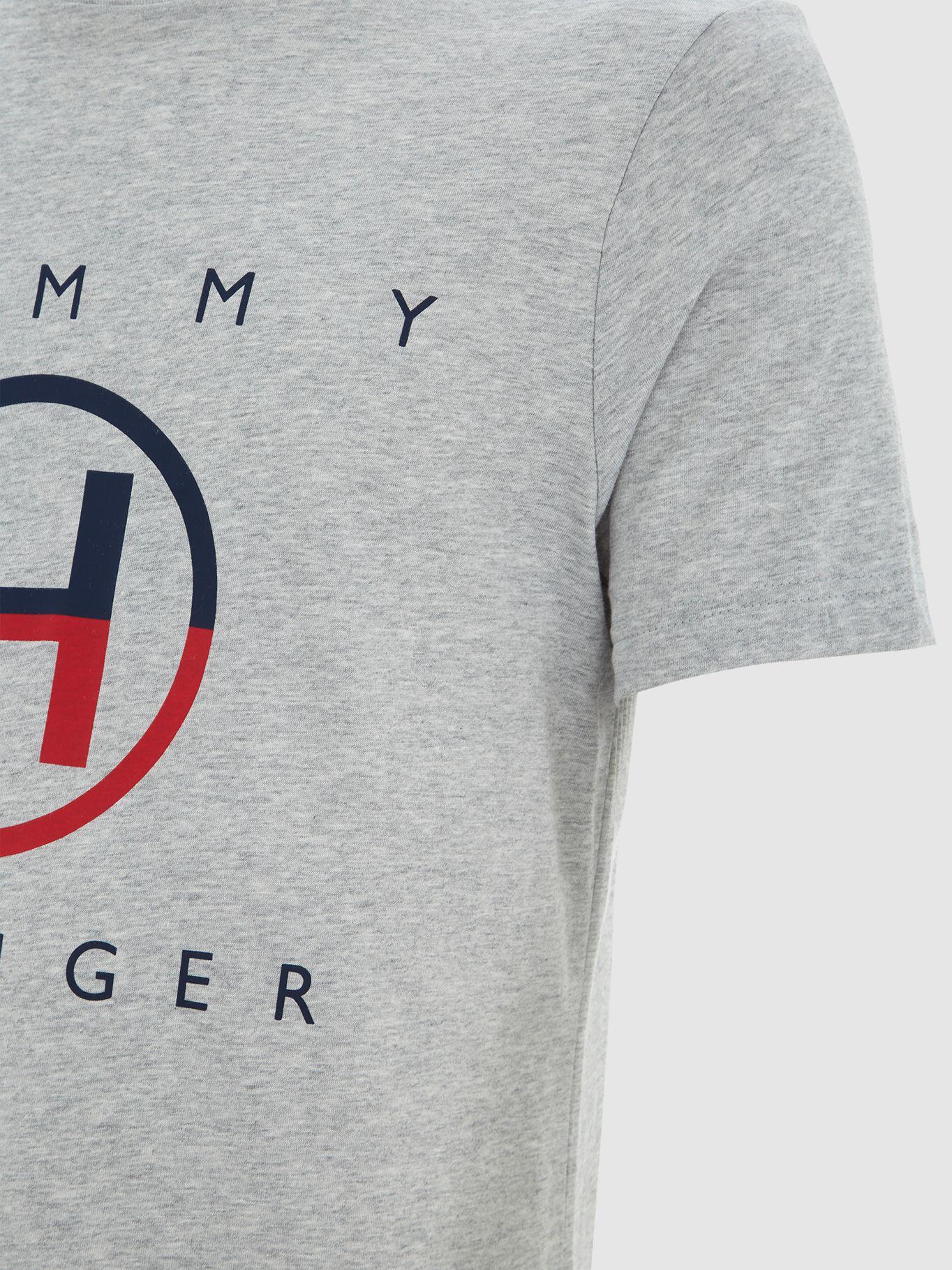 Pijama Manga Corta Logo Clásico Gris Tommy Hilfiger-2