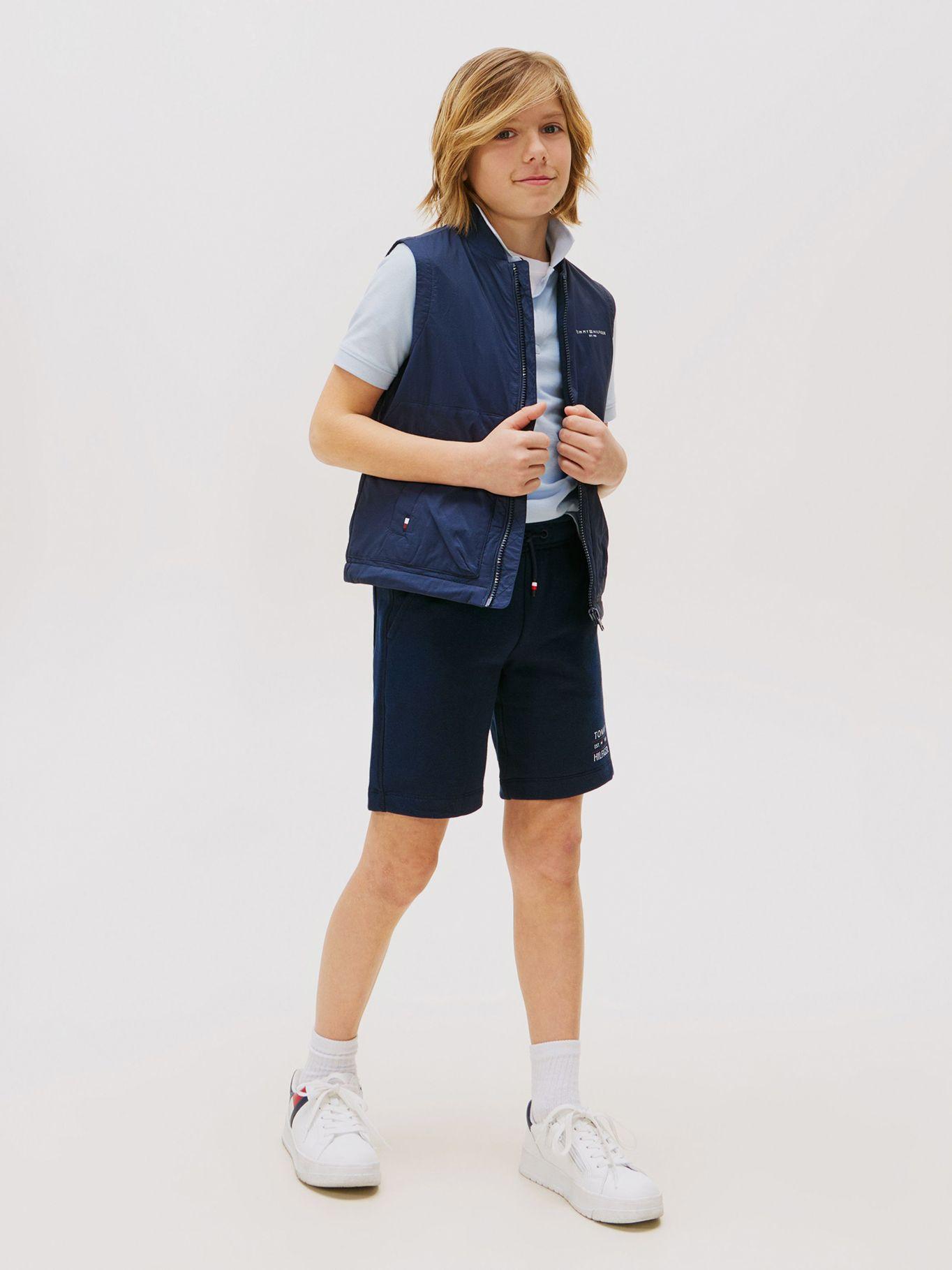Short Con Logo Gráfico Azul Tommy Hilfiger-0