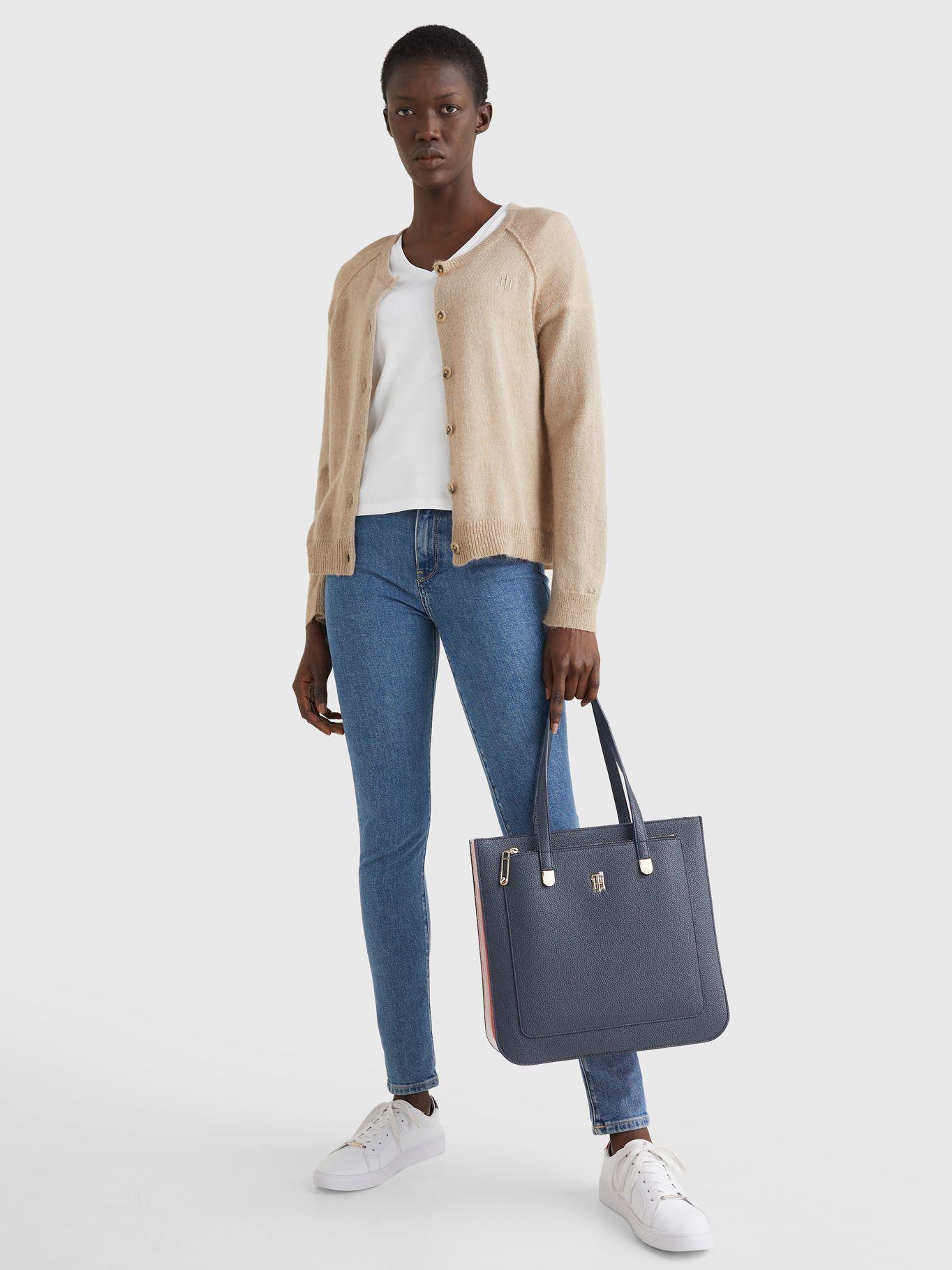 Bolso Tote Th Monogram Azul Tommy Hilfiger-4