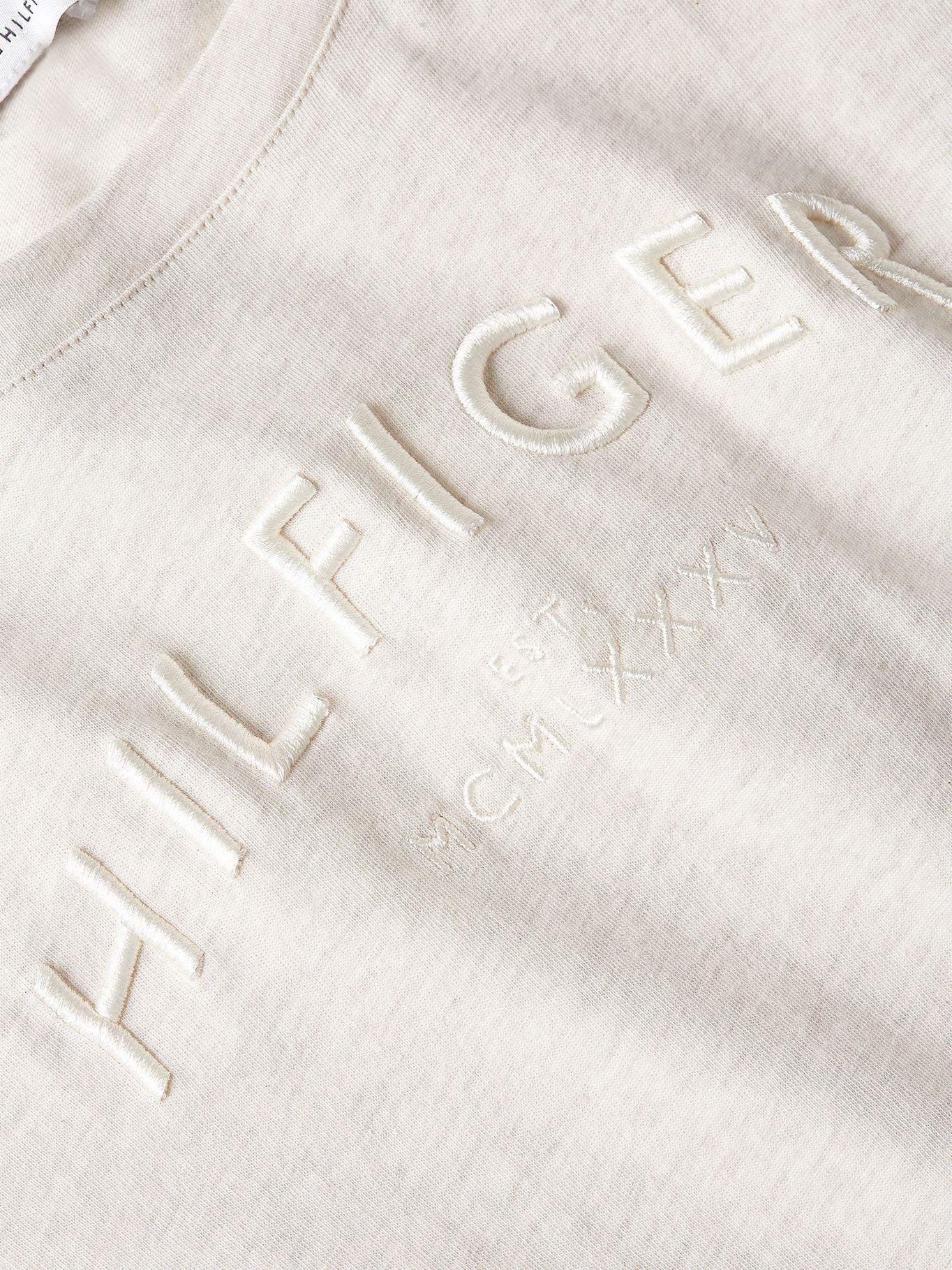 Polera Logo Tonal Gris Tommy Hilfiger-4