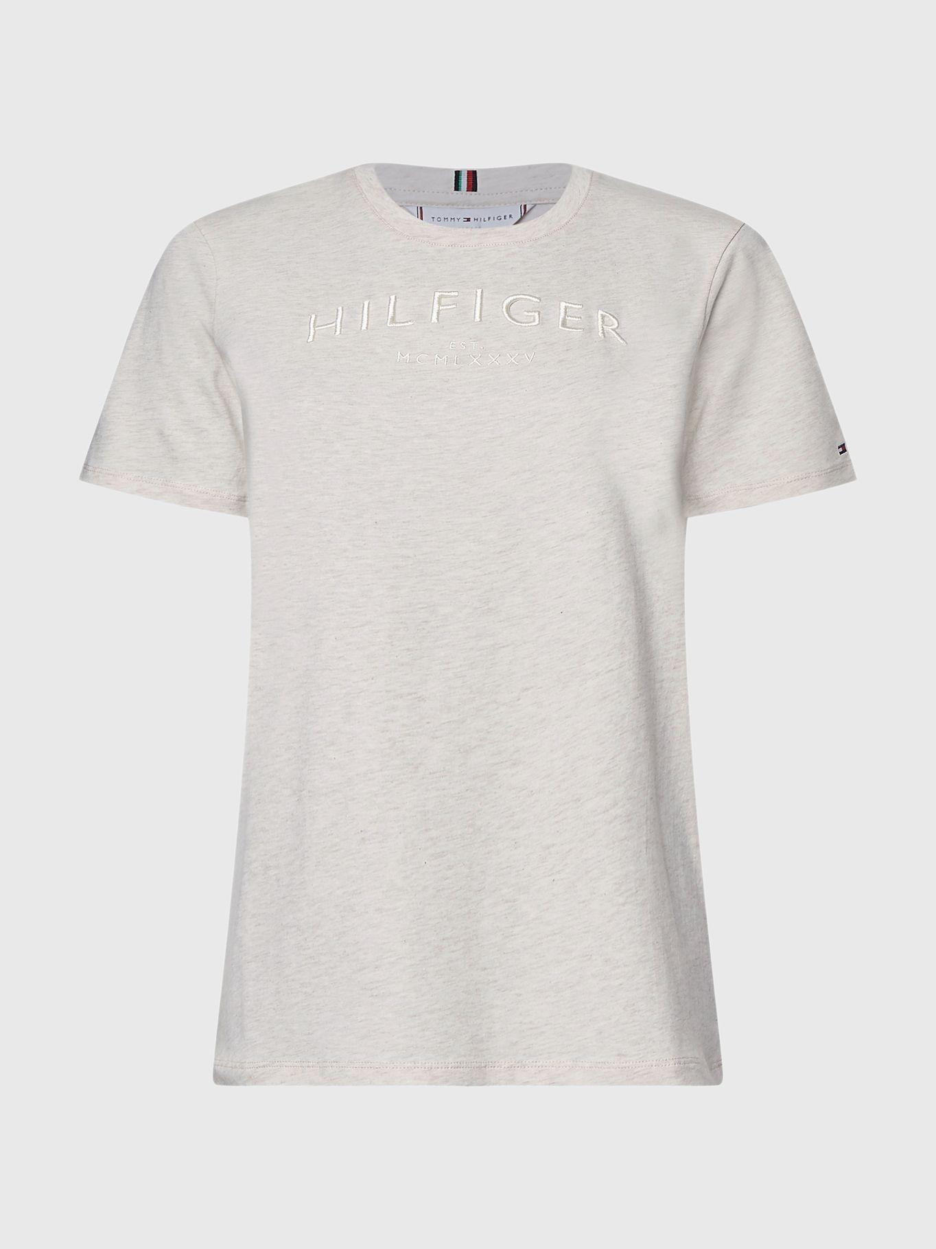 Polera Logo Tonal Gris Tommy Hilfiger-5