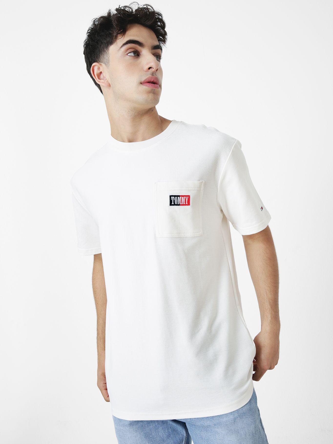 Polera Reverse Textured Blanco Tommy Jeans-0