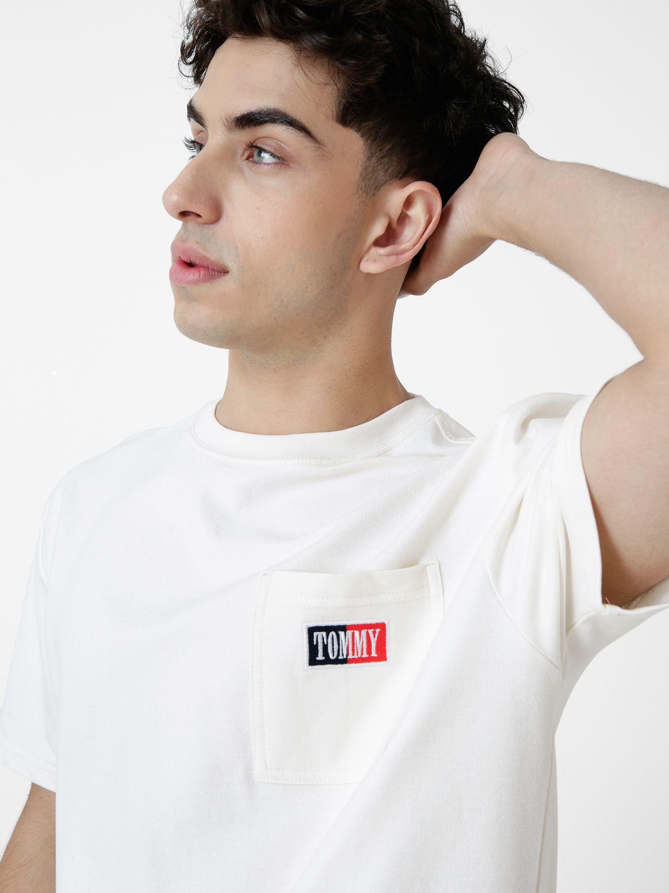 Polera Reverse Textured Blanco Tommy Jeans-3
