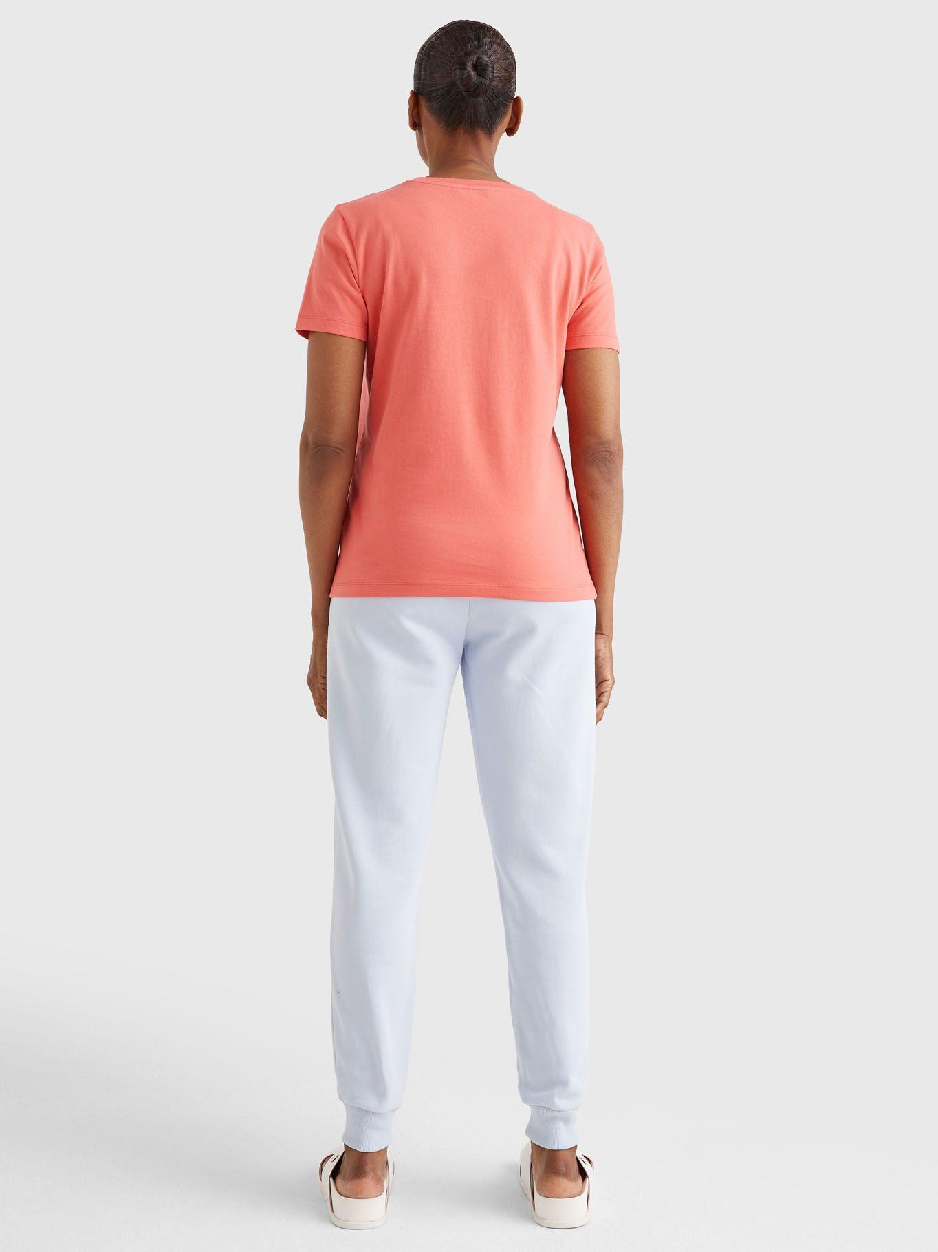 Polera Essential Logo Rosado Tommy Hilfiger JN2-1