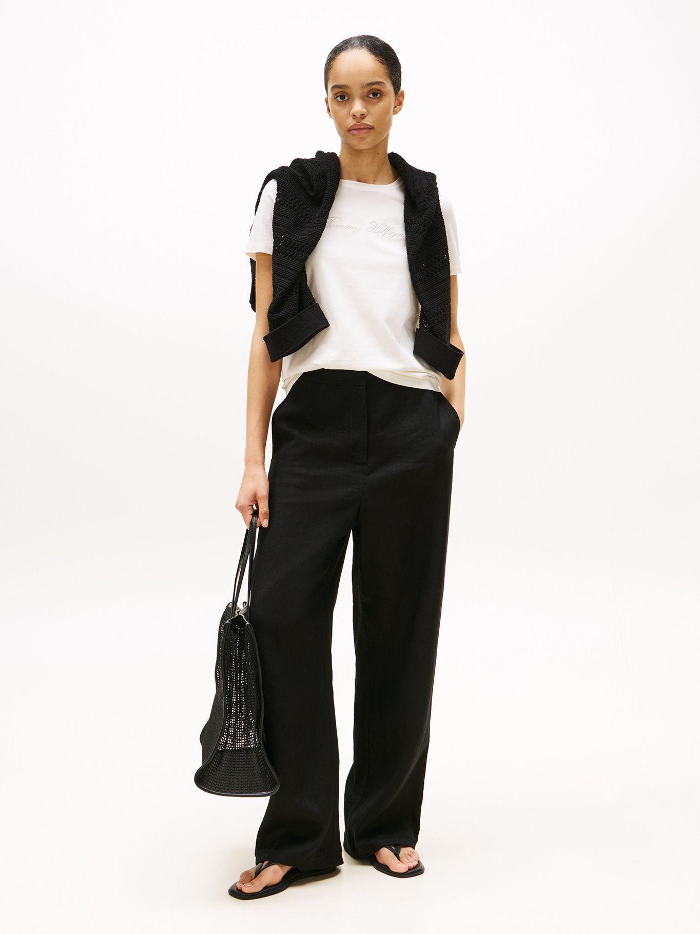 Polera Con Logo Lurex Script Blanco YA8 Tommy Hilfiger-1