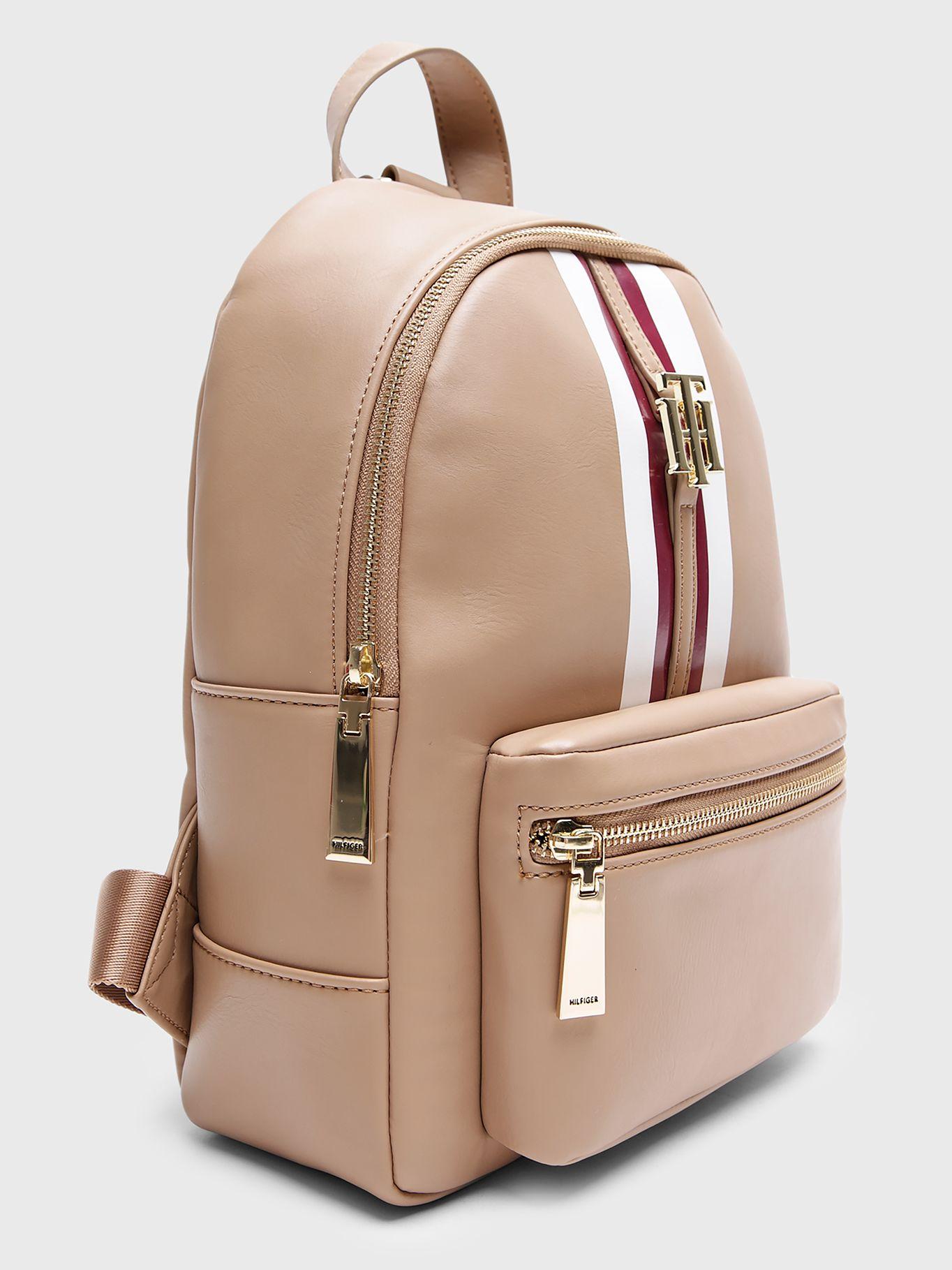 Mochila Jaden Con Logo Y Cierre Café Tommy Hilfiger-2