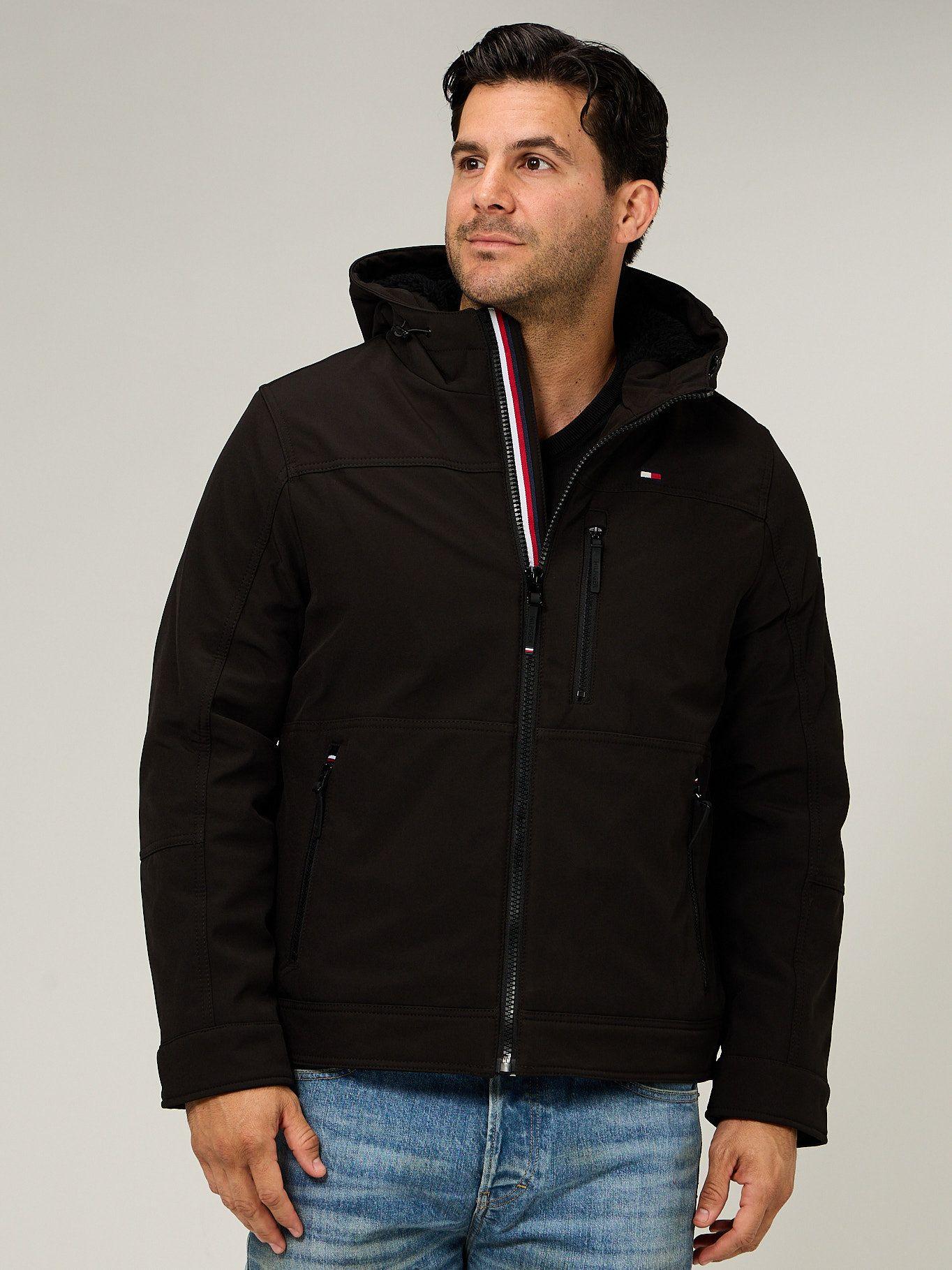 Chaqueta Soft Shell Con Gorro Negro Tommy Hilfiger-0