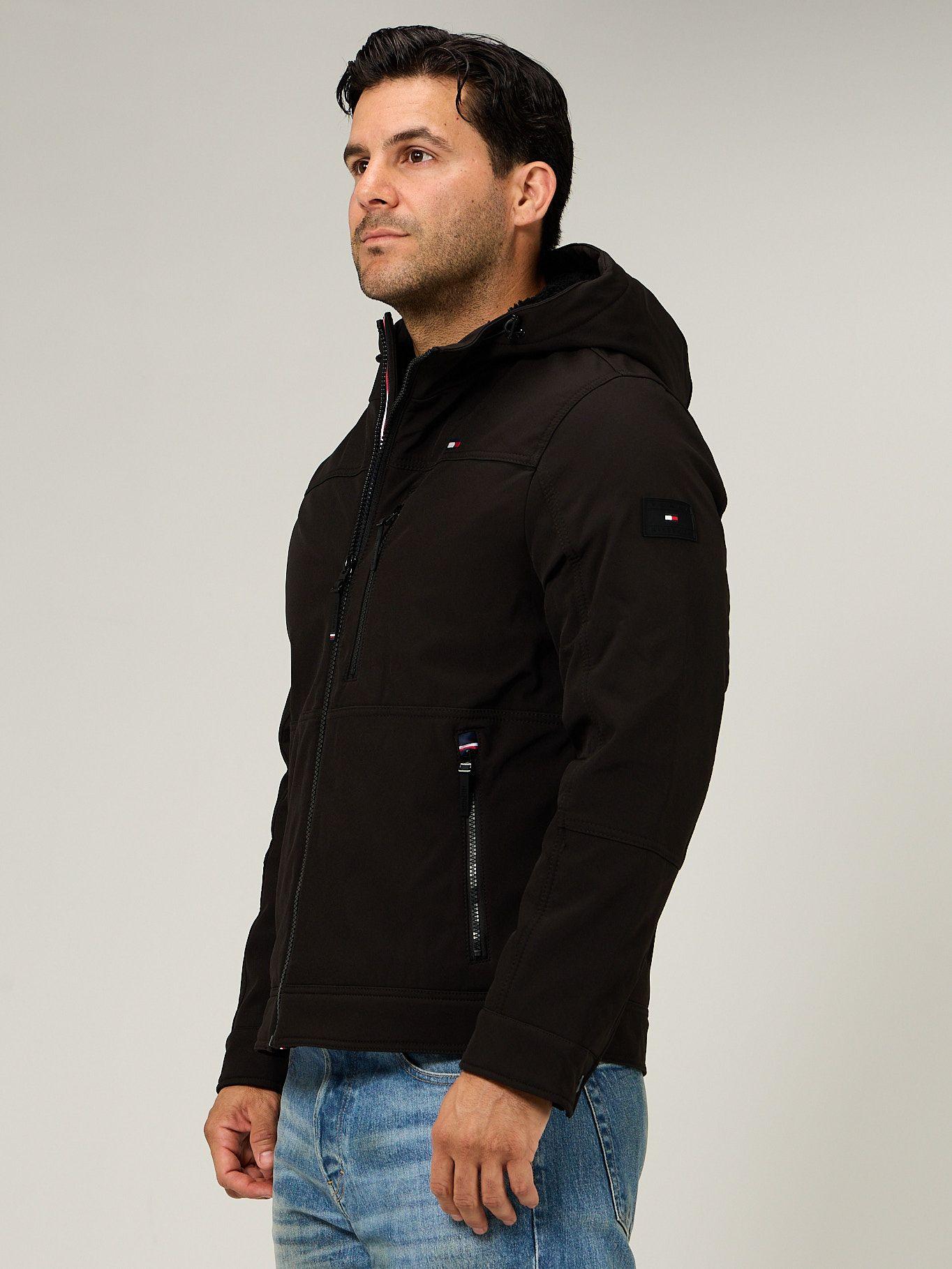 Chaqueta Soft Shell Con Gorro Negro Tommy Hilfiger-3