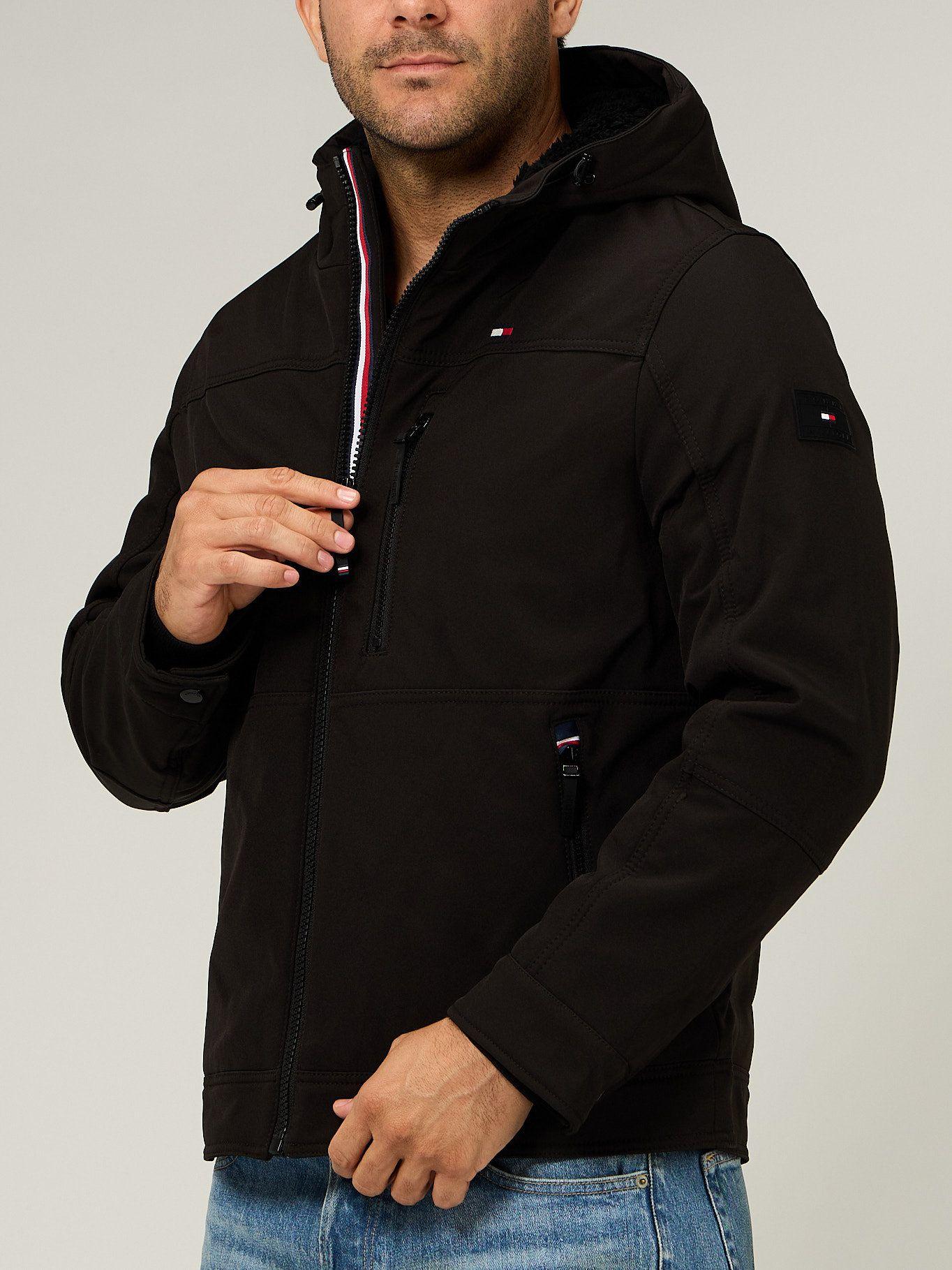 Chaqueta Soft Shell Con Gorro Negro Tommy Hilfiger-4