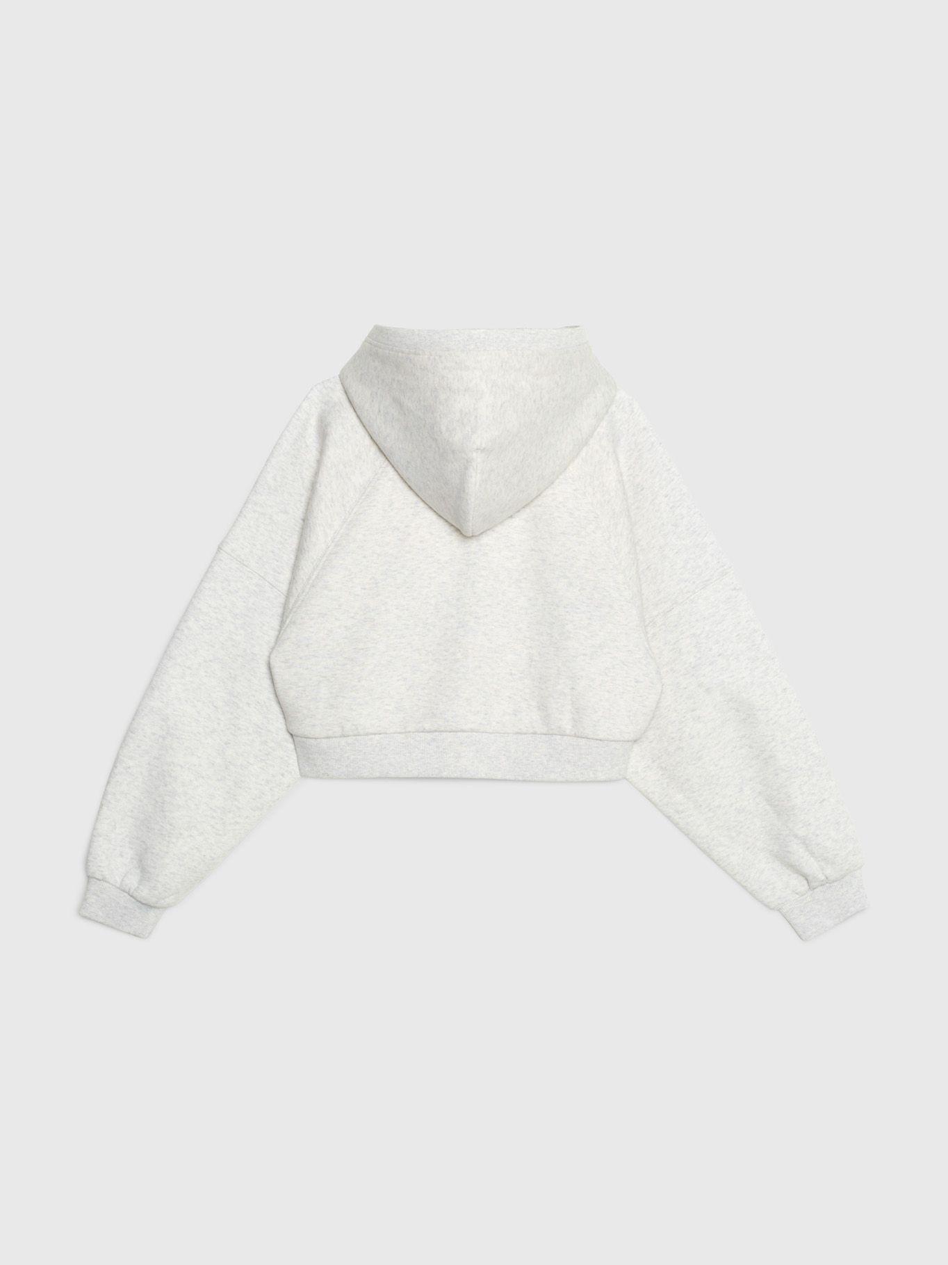 Polerón Hoodie Cropped Gris Tommy Hilfiger-1