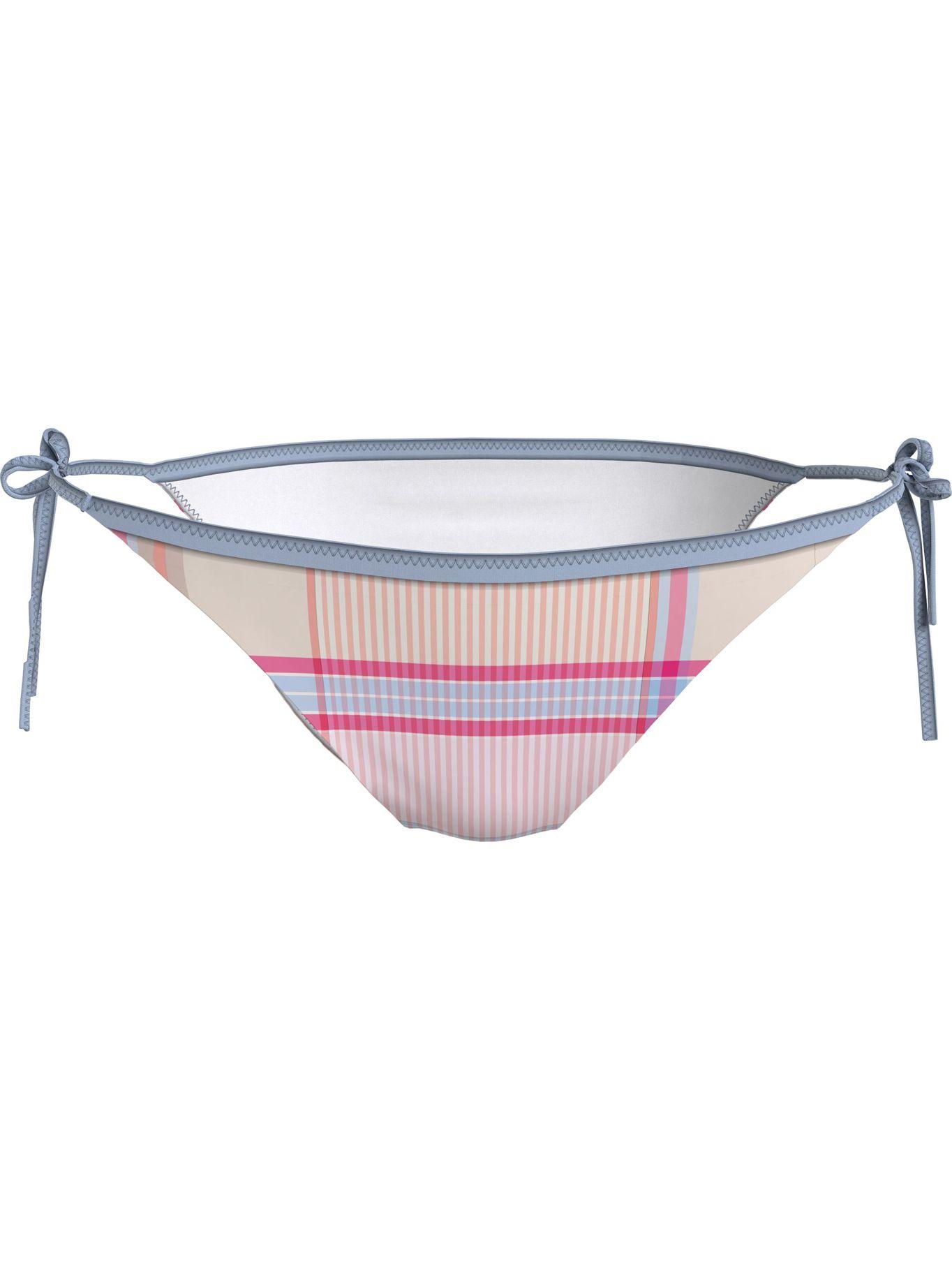 Parte Inferior De Bikini Madras Rosado Tommy Hilfiger-0