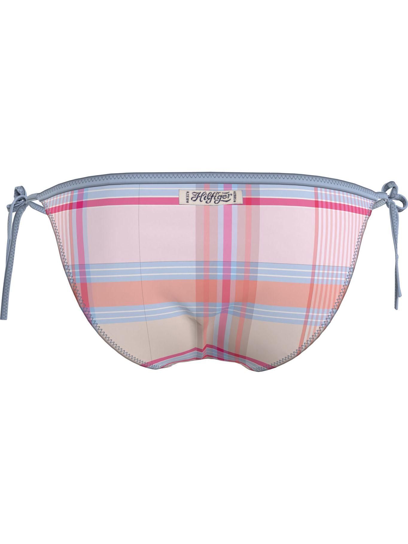 Parte Inferior De Bikini Madras Rosado Tommy Hilfiger-1