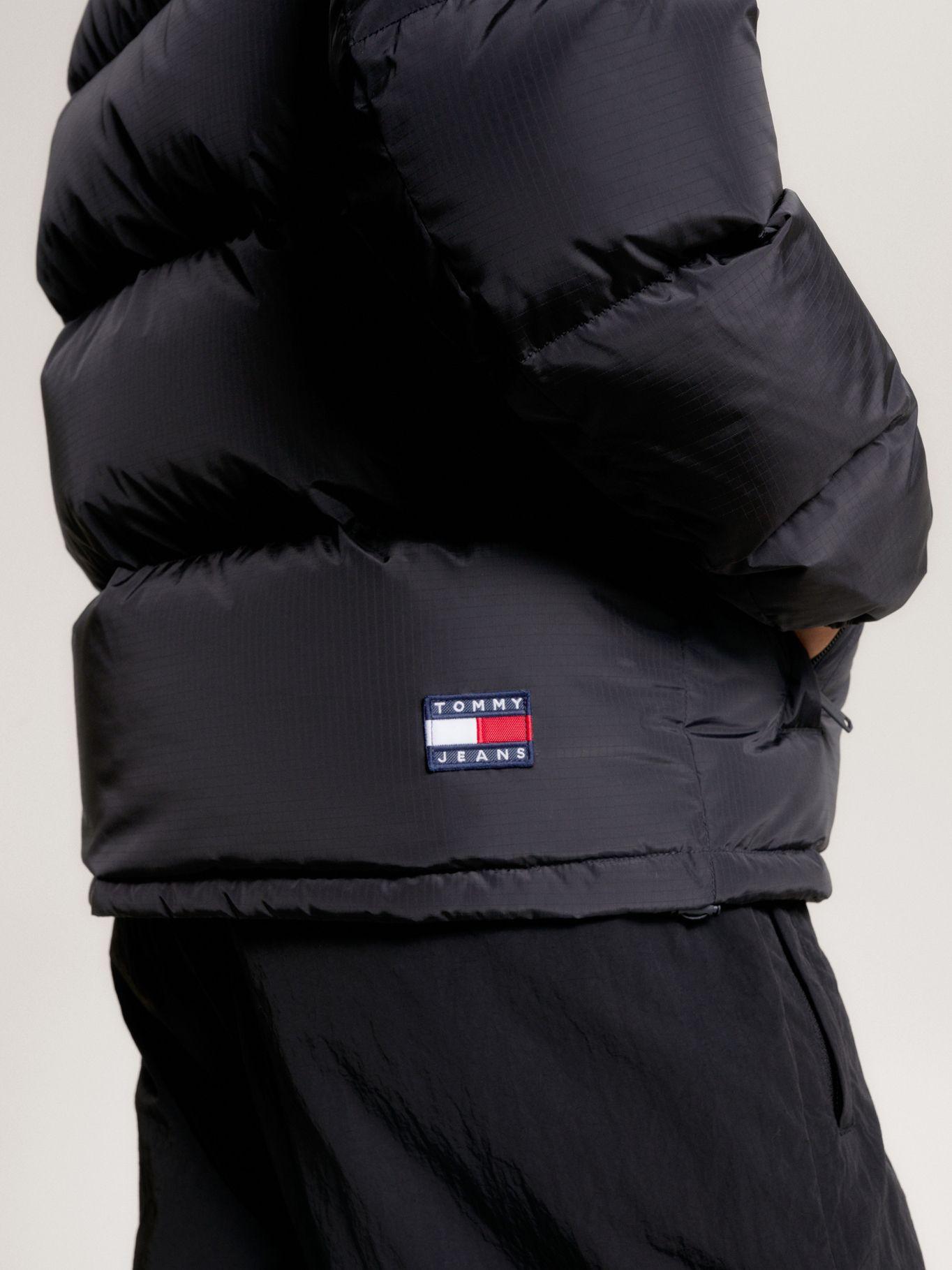 Parka Alaska Acolchada Con Gorro Negro Tommy Jeans-4