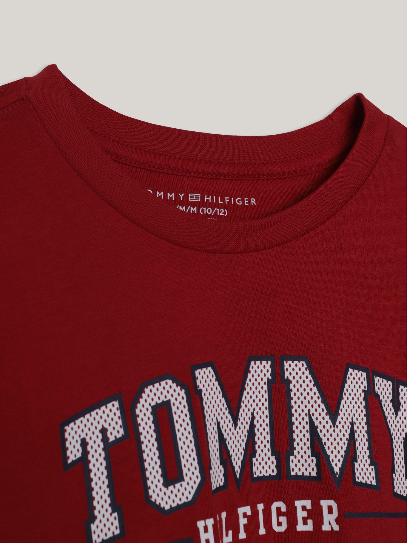 Polera De Niño Archive Con Logo Rojo Tommy Hilfiger-3