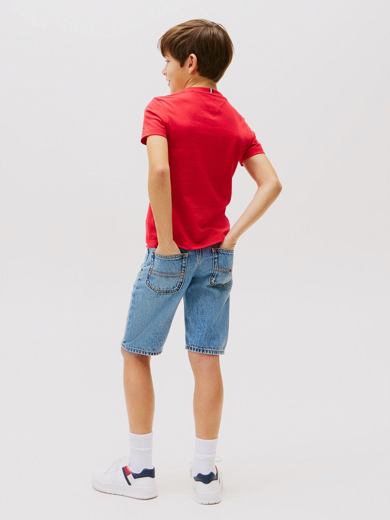 Polera Essential Redondo Con Logo Rojo Tommy Hilfiger-2