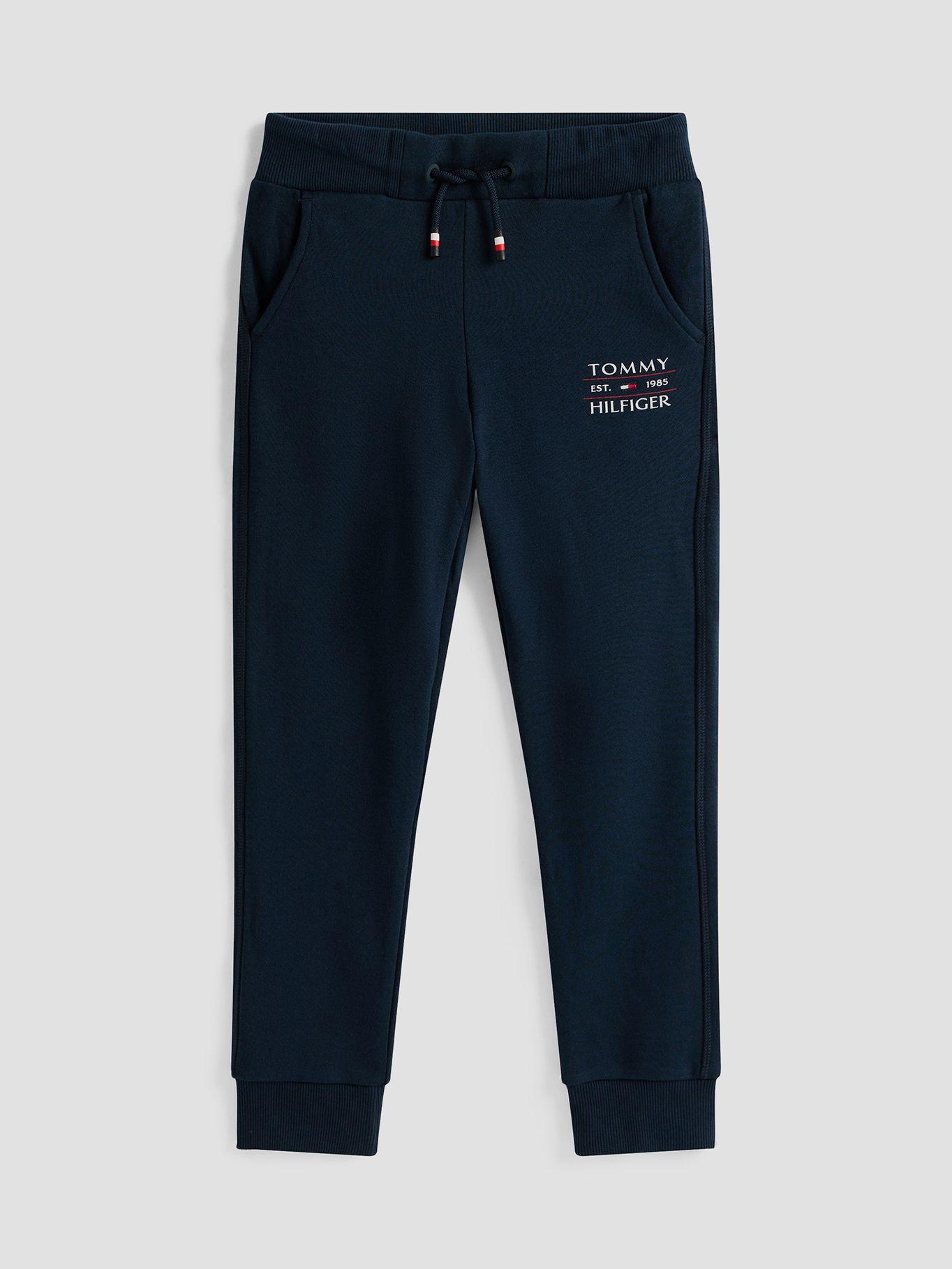 Joggers Con Bajo Ajustado Y Logo Azul Tommy Hilfiger-4
