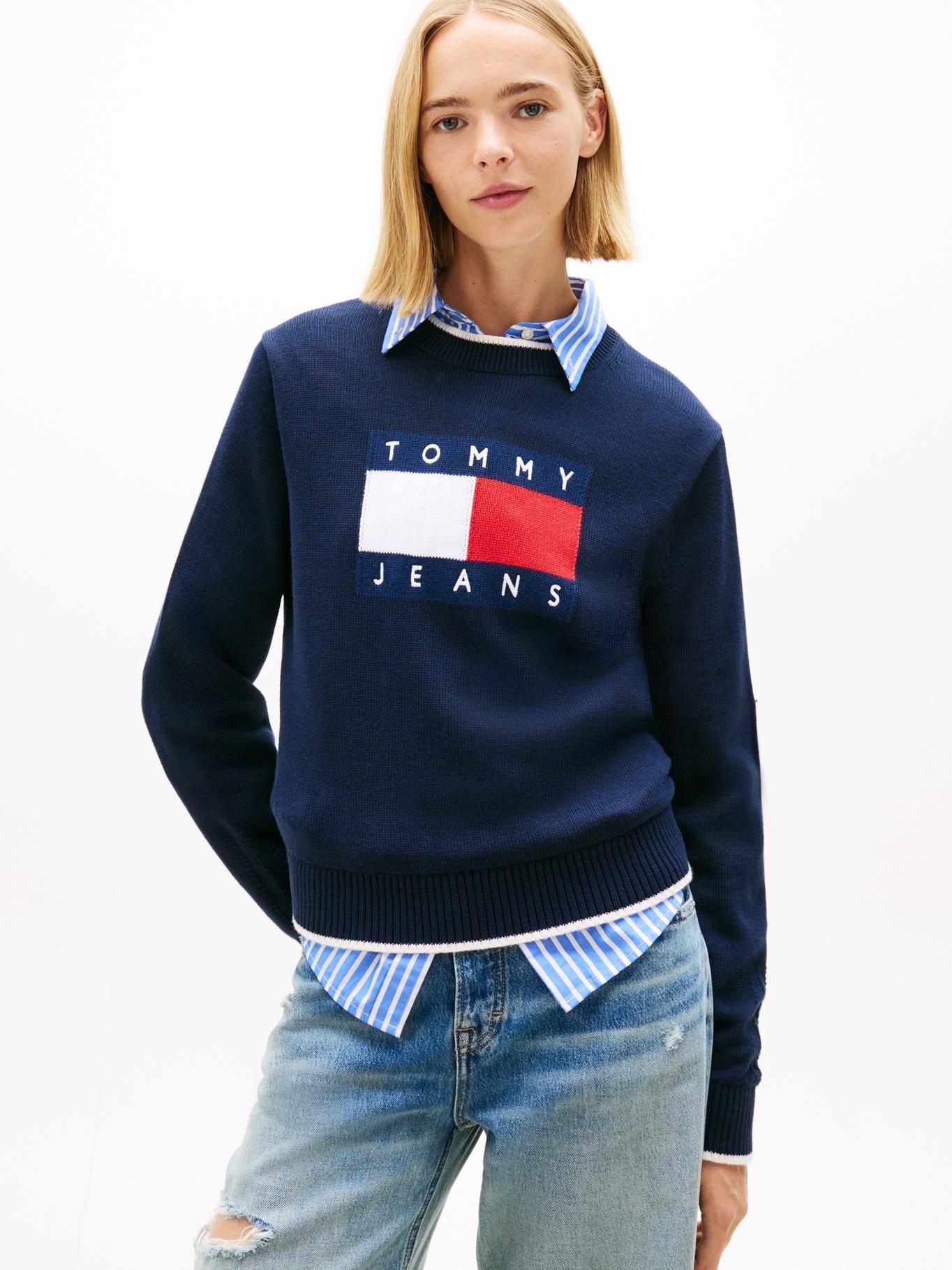 Sweater Ribeteado Con Logo-0