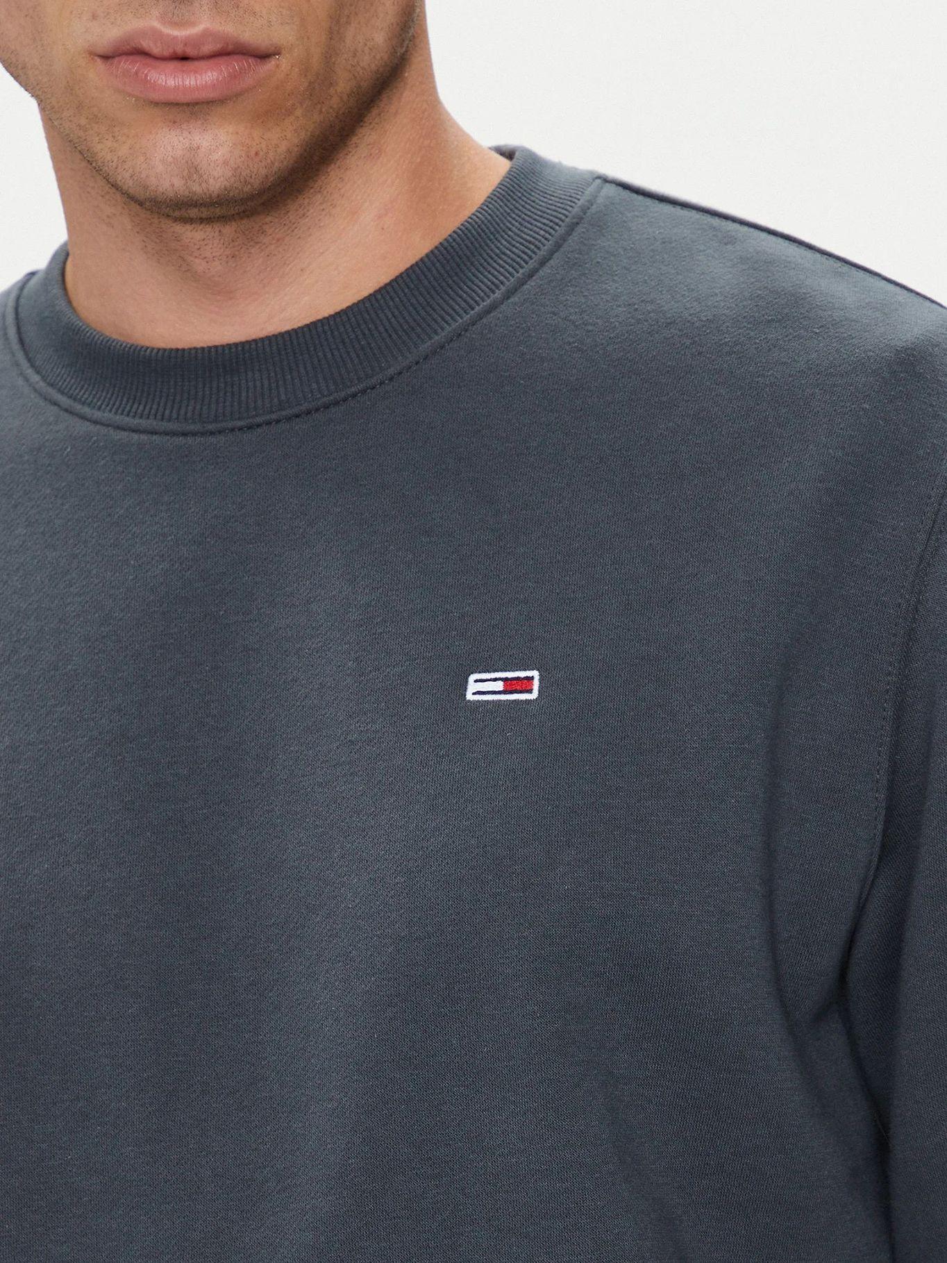 Polerón Cuello Redondo Regular Fit Negro Tommy Jeans-4