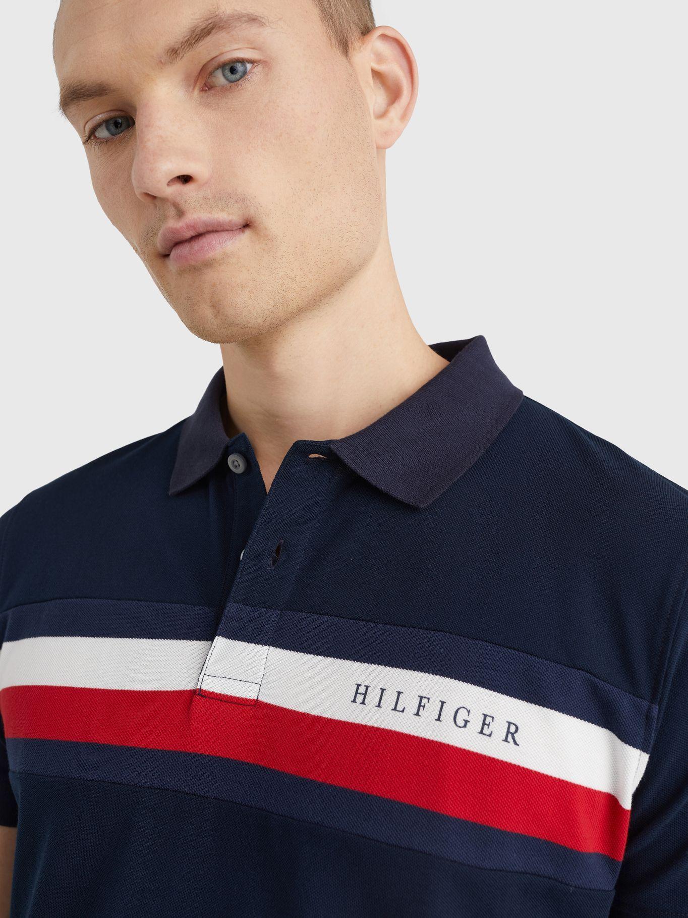 Polo Stripe Corporate Regular Fit Azul Tommy Hilfiger-2