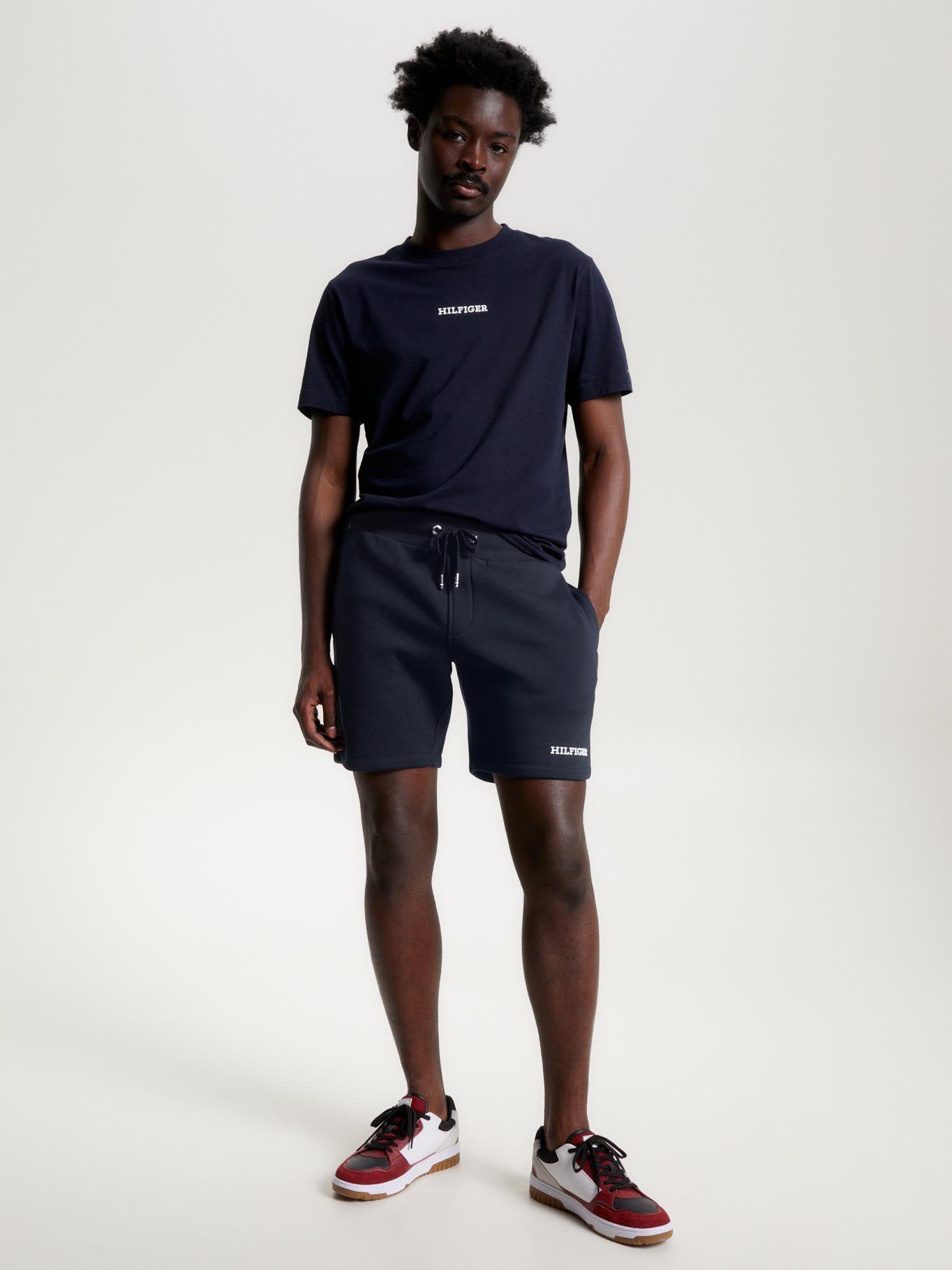 Shorts Monotype Logo Azul Tommy Hilfiger-0