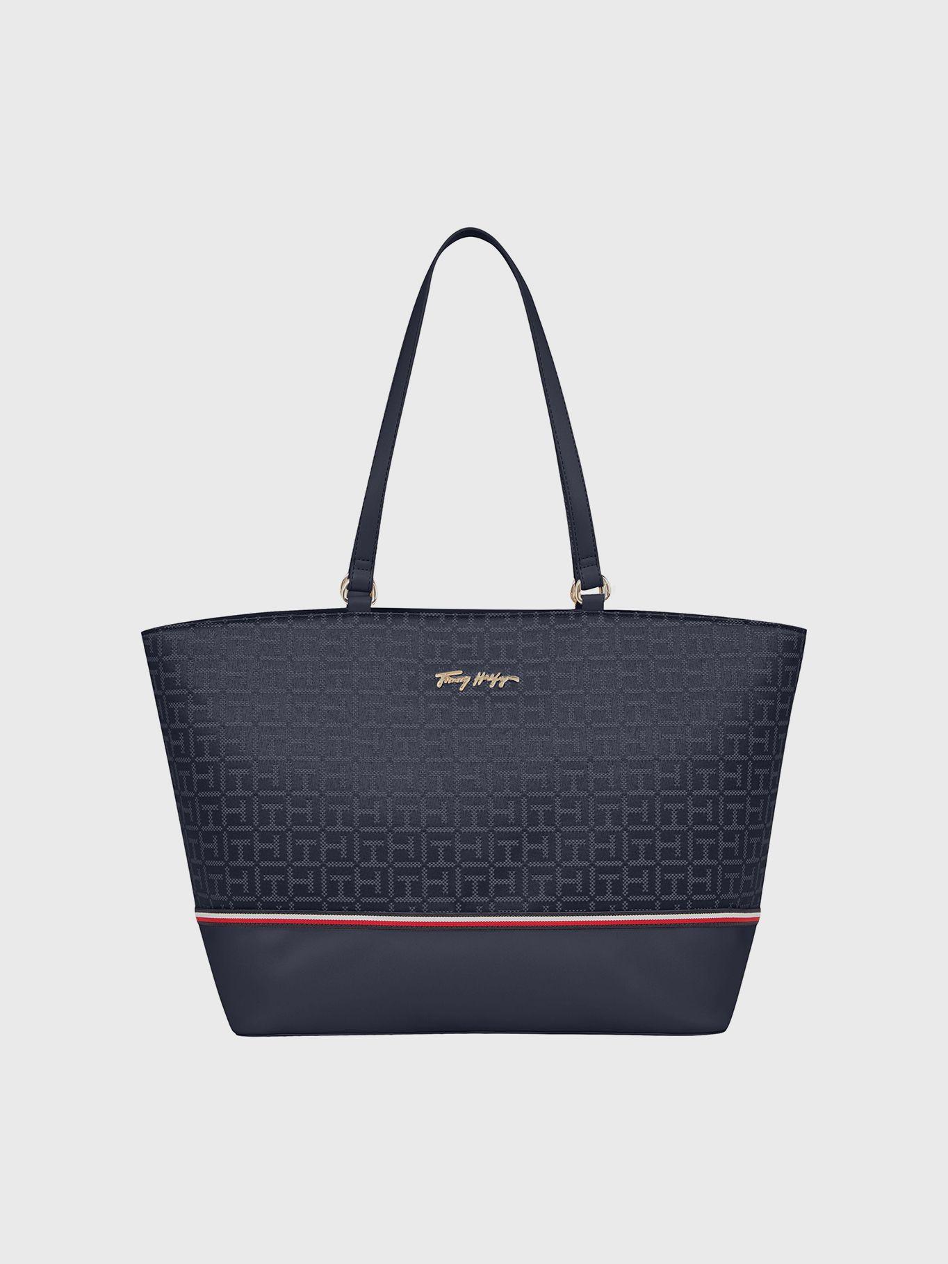 Tote Jacquard Latam Azul Tommy Hilfiger-0