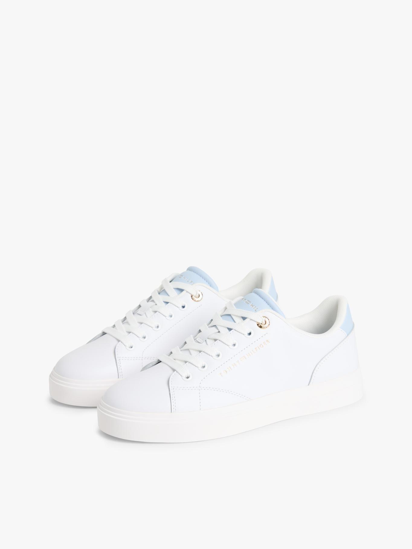 Zapatillas De Cuero Con Logo Metalizado-0